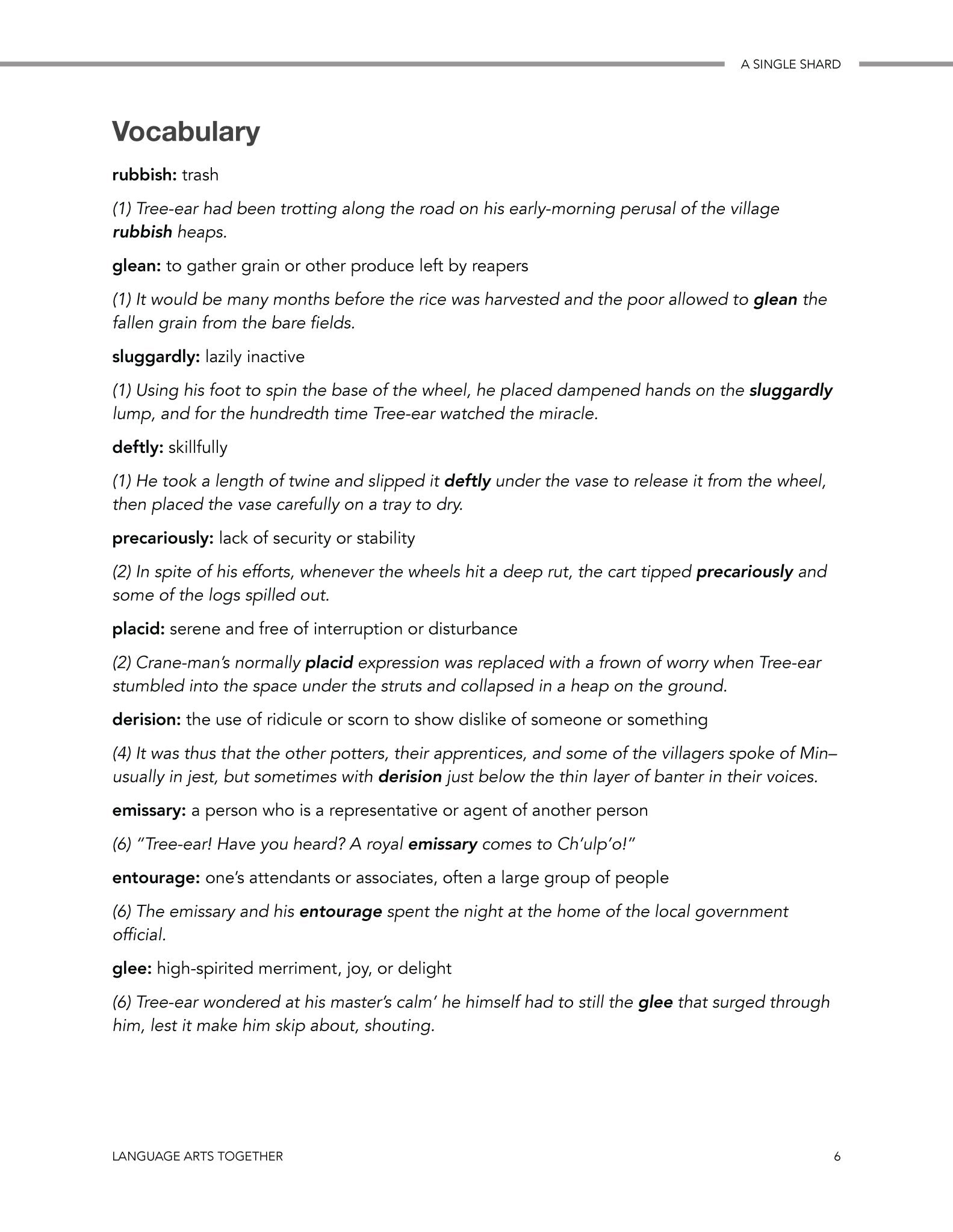 A Single Shard Language Arts Together - Homeschool Better Together