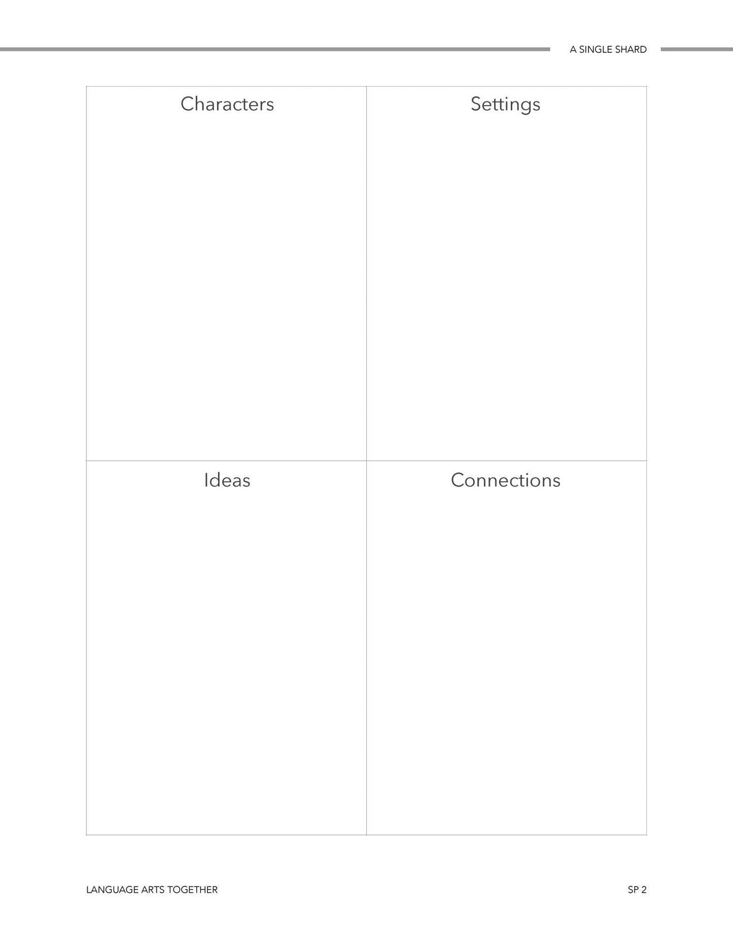 A Single Shard Language Arts Together - Homeschool Better Together