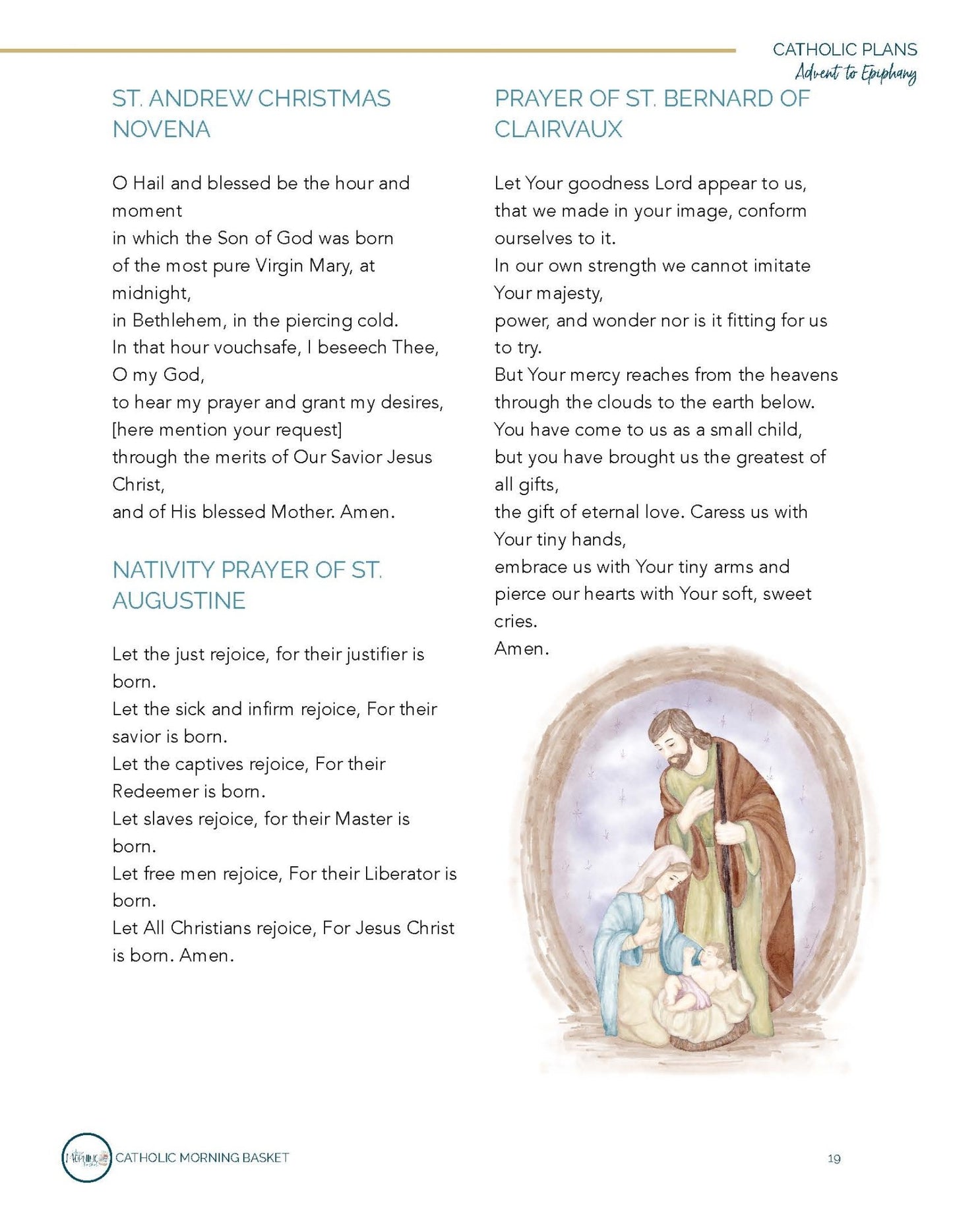 Advent to Epiphany Morning Time Plans - Homeschool Better Together