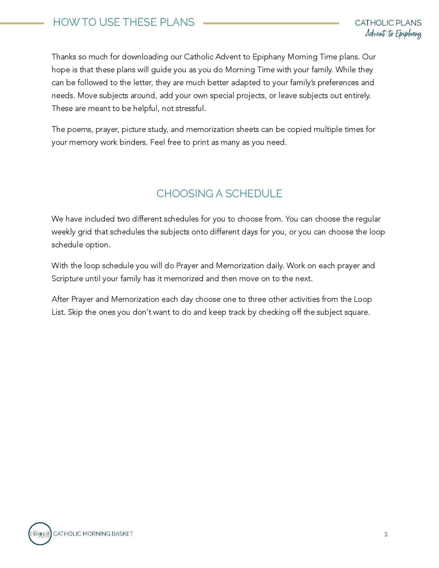 Advent to Epiphany Morning Time Plans - Homeschool Better Together