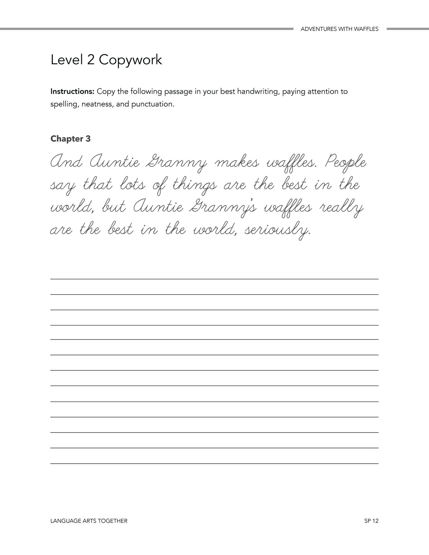 Adventures with Waffles Language Arts Together - Homeschool Better Together