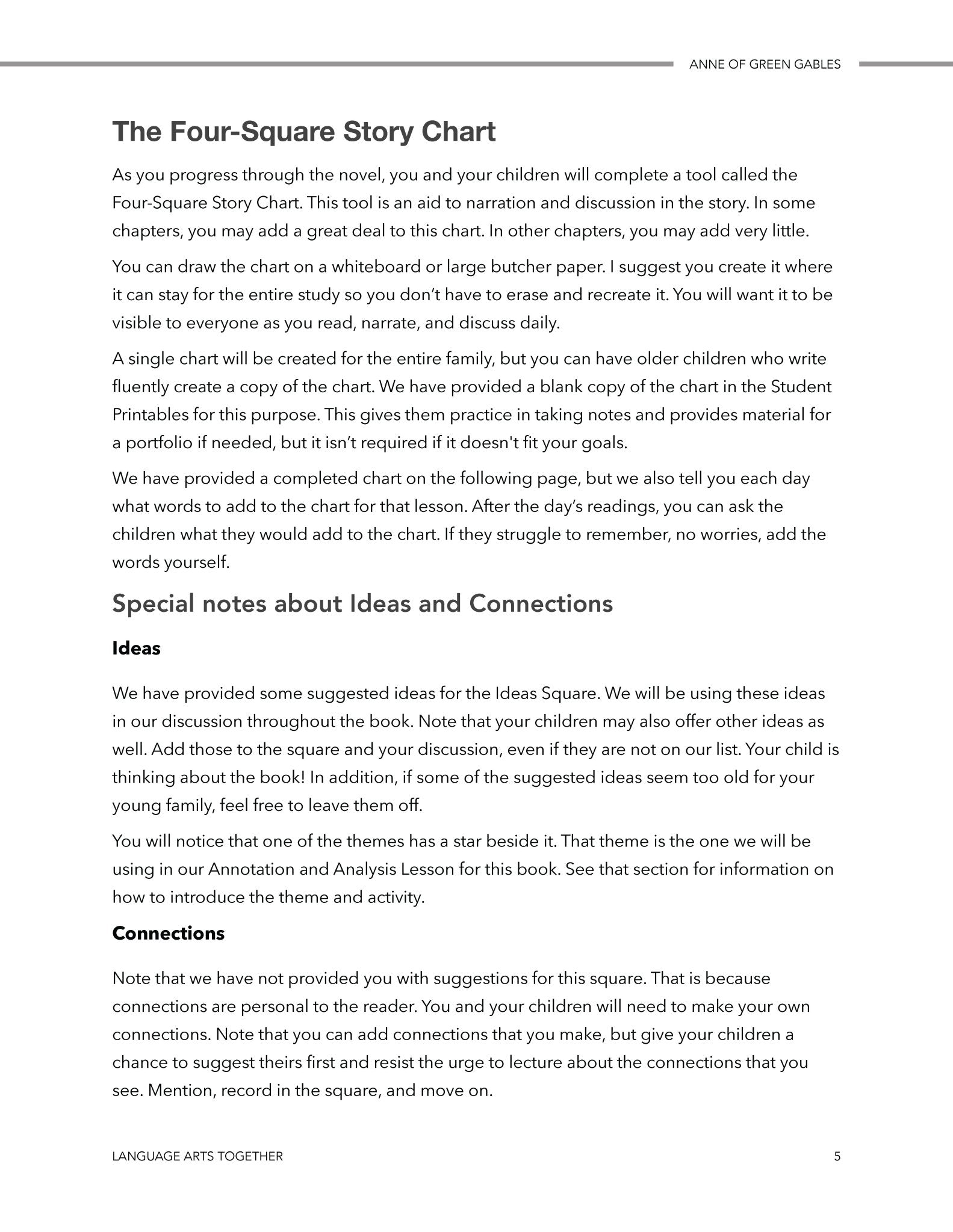 Anne of Green Gables Middle School Language Arts Together - Homeschool Better Together