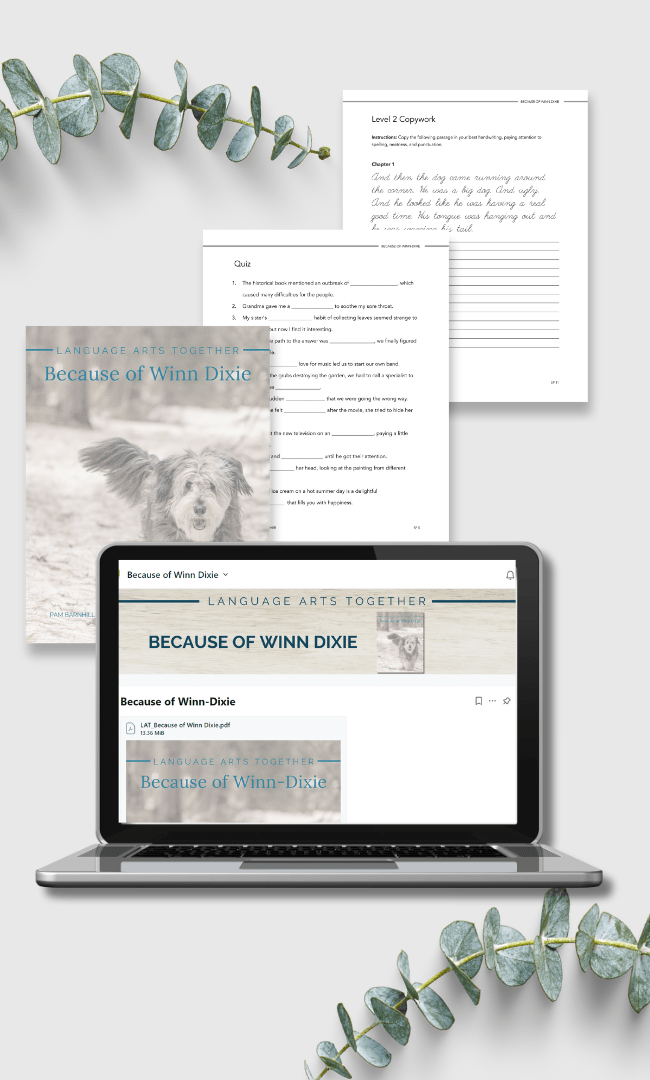Because of Winn - Dixie Language Arts Together - Homeschool Better Together