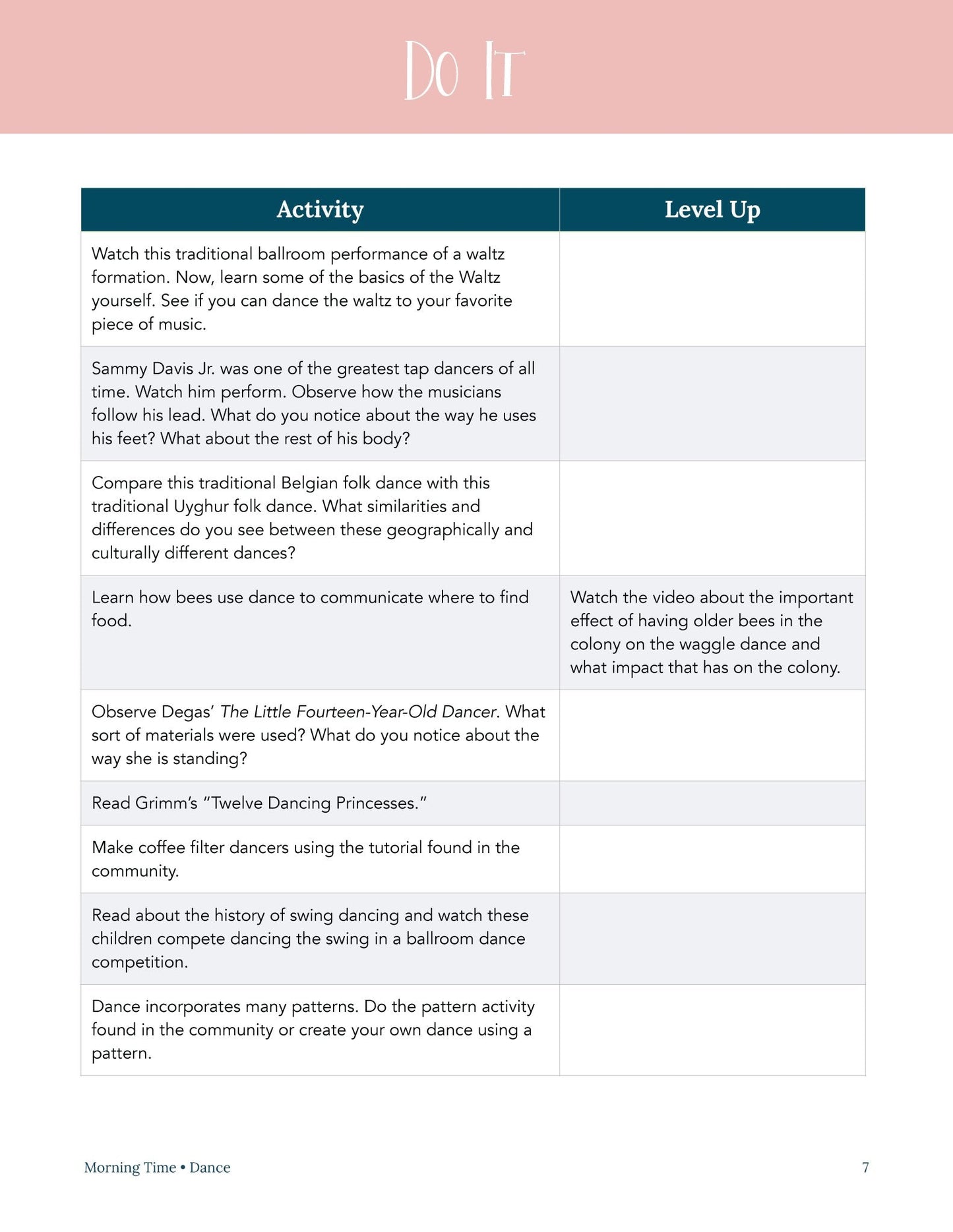 Dance Wonder Studies (FAE) - Homeschool Better Together