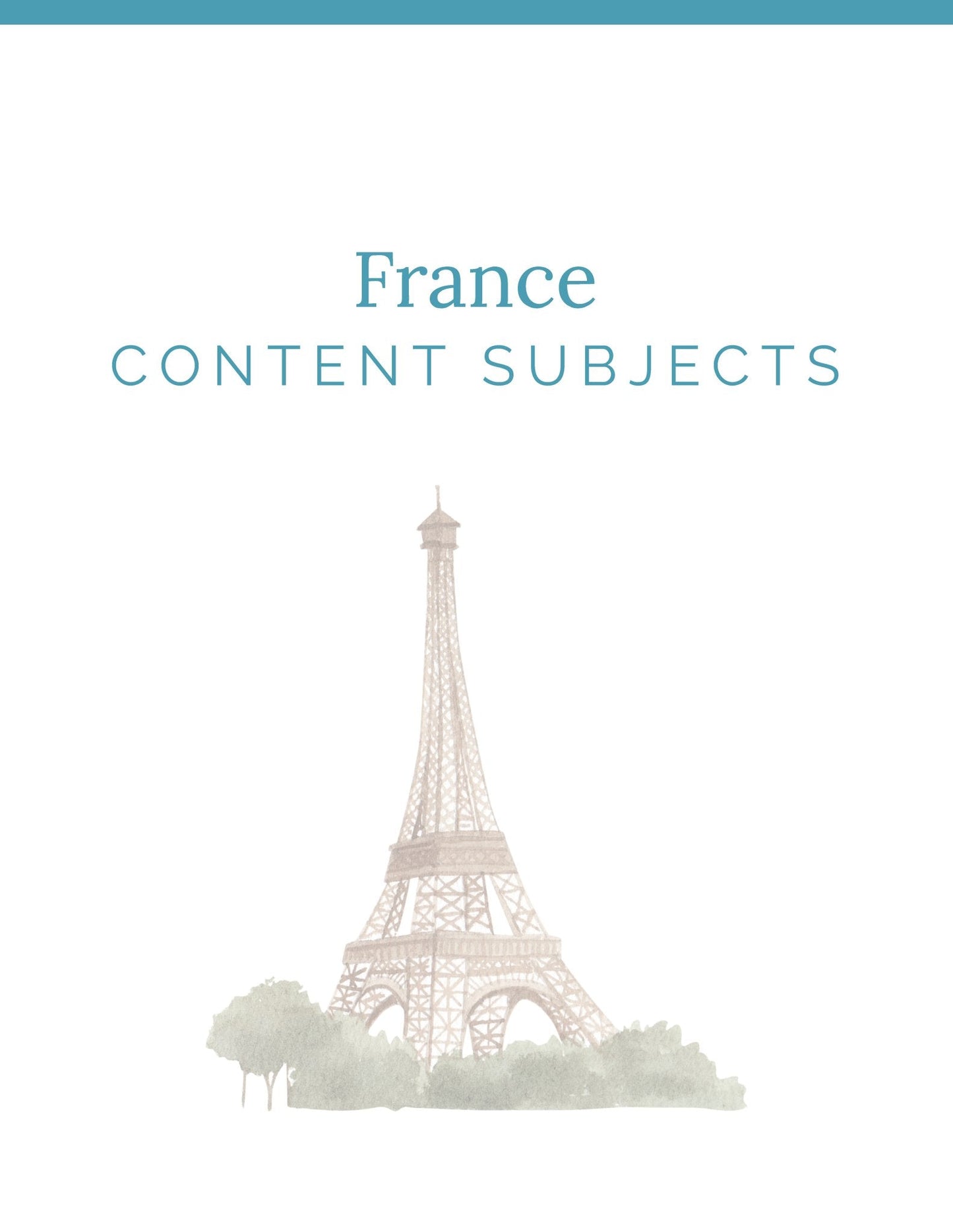 France Wonder Studies - Homeschool Better Together