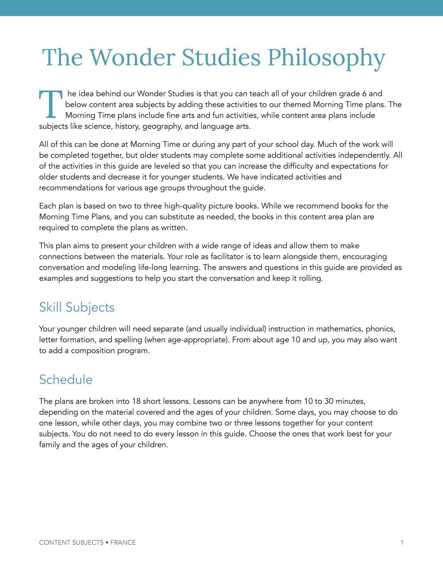 France Wonder Studies - Homeschool Better Together