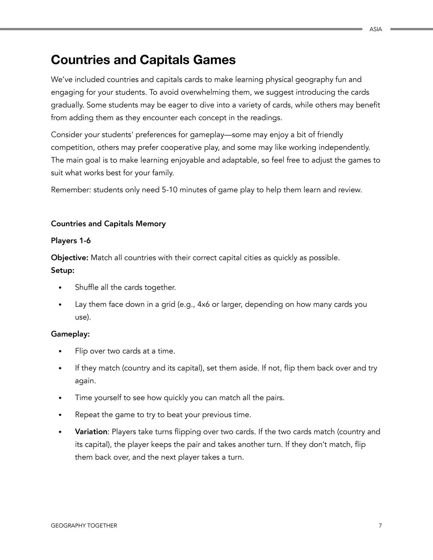 Geography Together: Asia - Homeschool Better Together