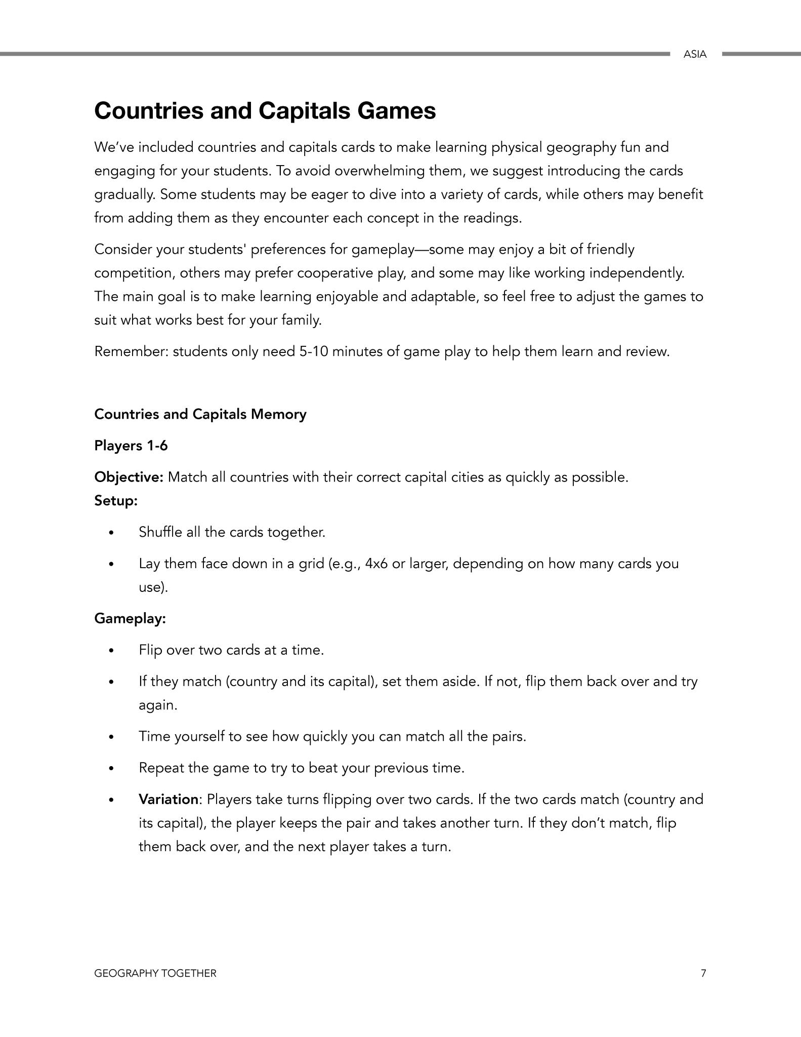 Geography Together: Asia - Homeschool Better Together