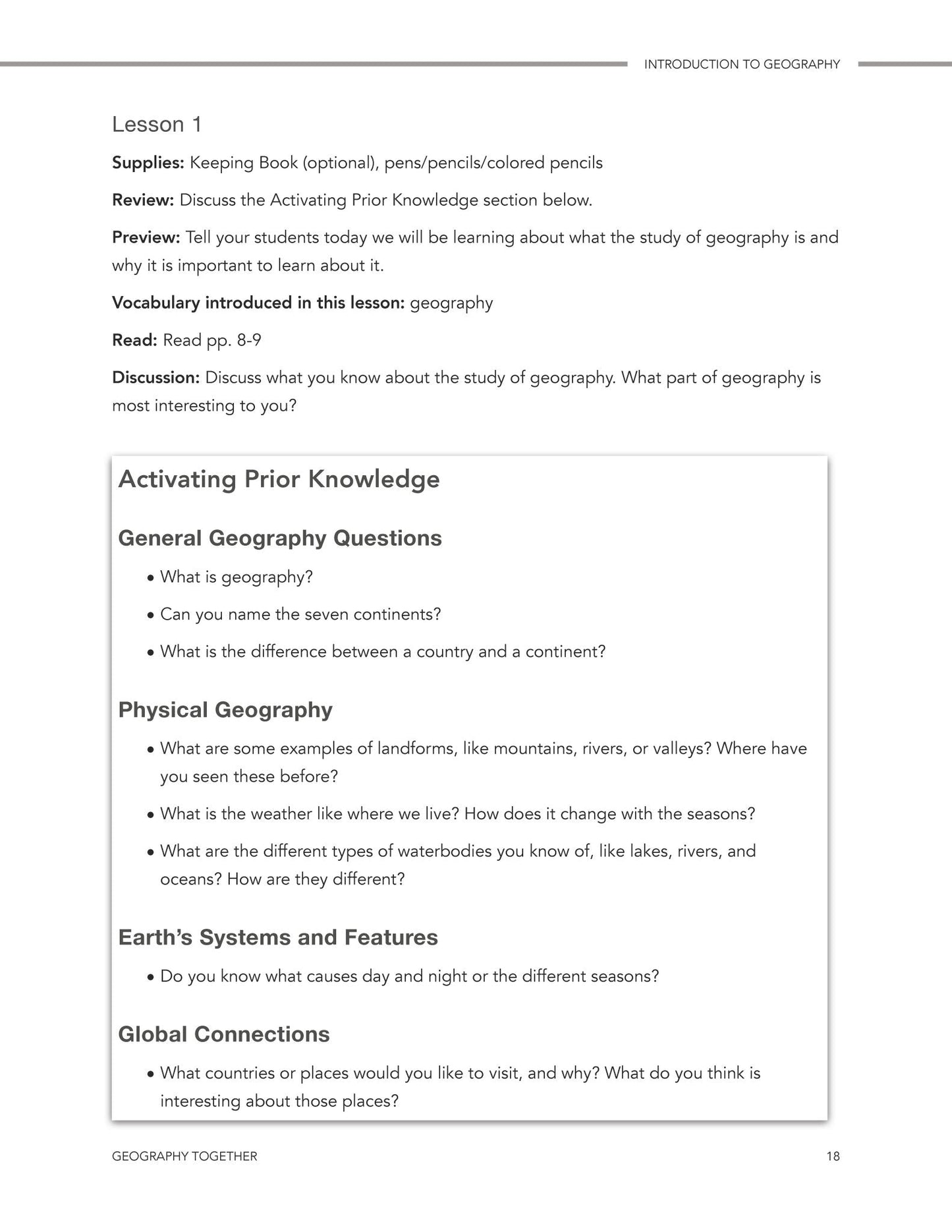 Geography Together: Introduction to Geography - Homeschool Better Together