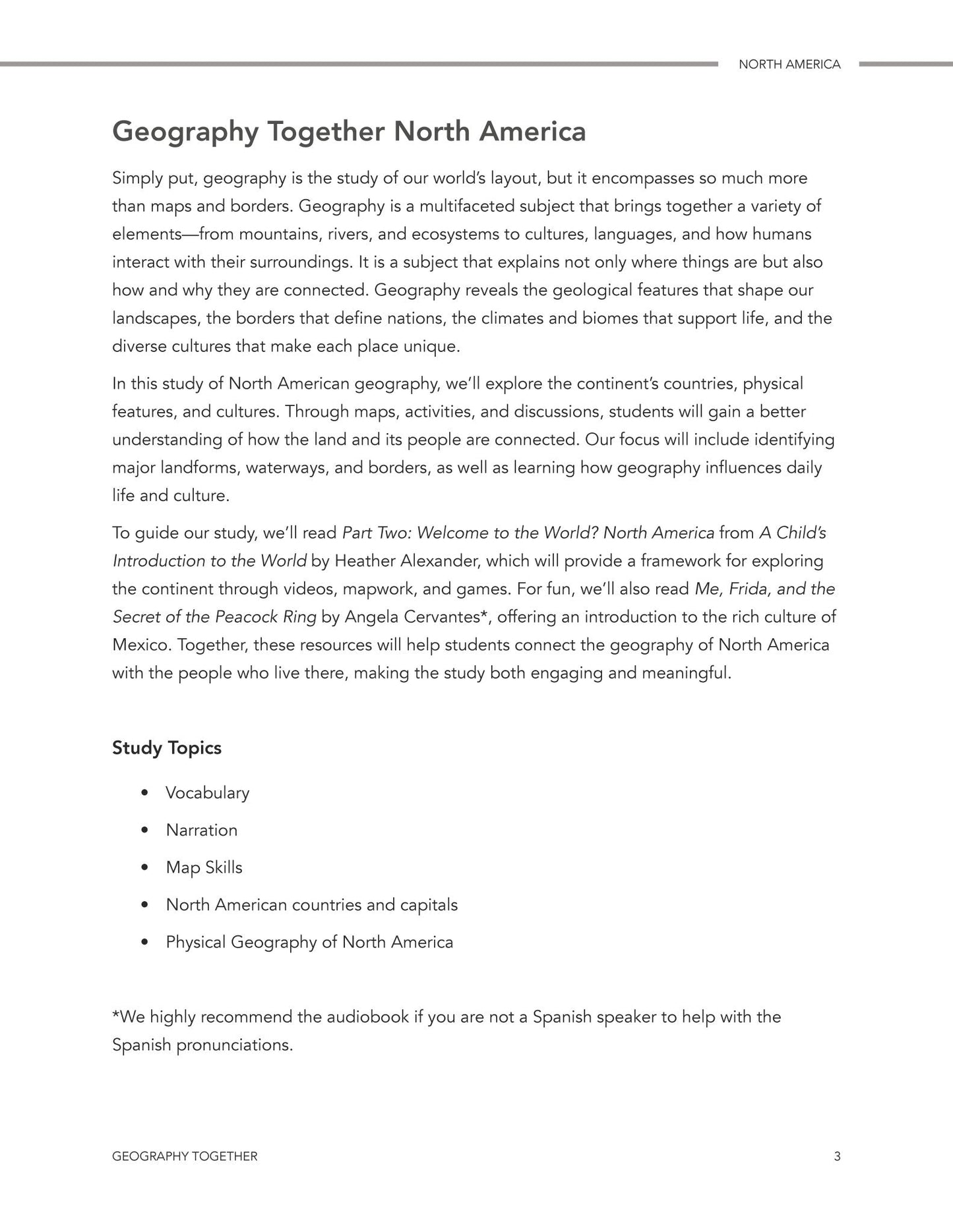 Geography Together: North America - Homeschool Better Together