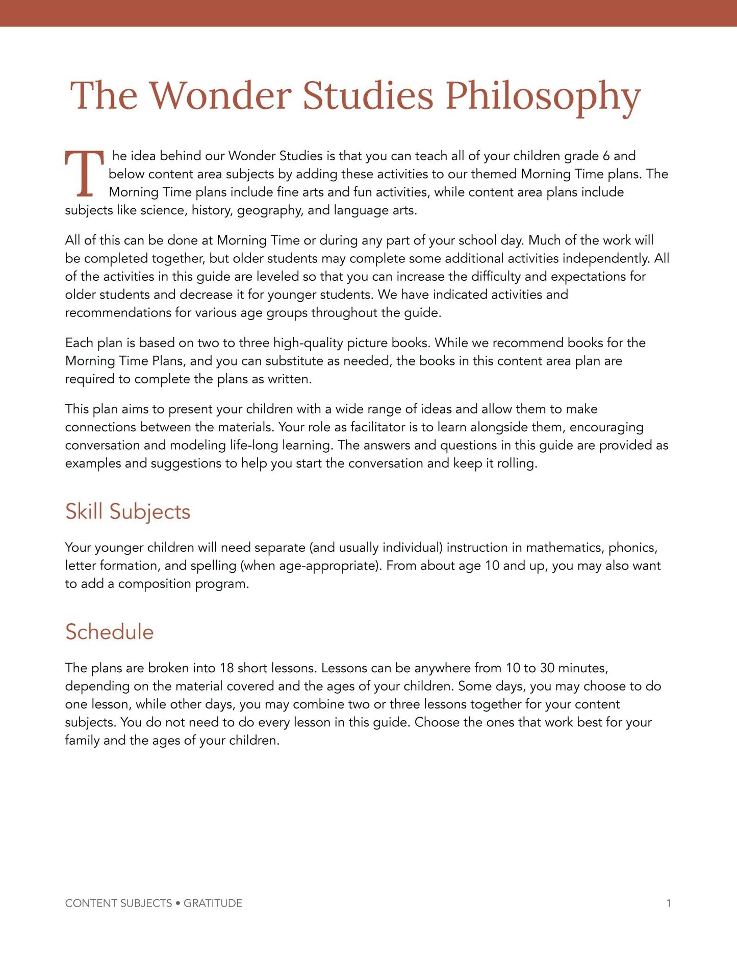 Gratitude Wonder Studies - Homeschool Better Together