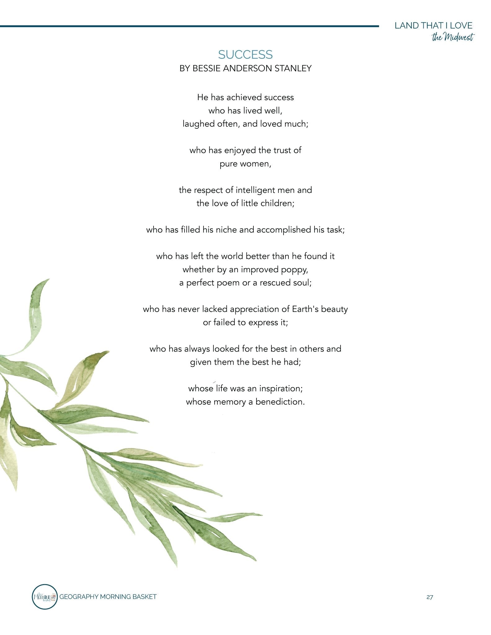 Land That I Love: The Midwest - Homeschool Better Together