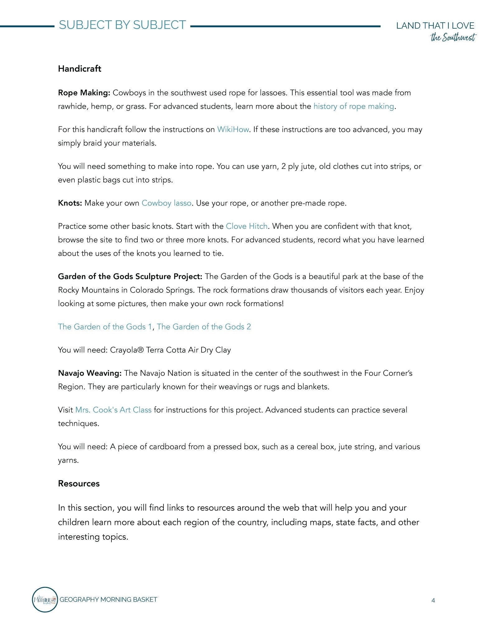 Land That I Love: The Southwest - Homeschool Better Together