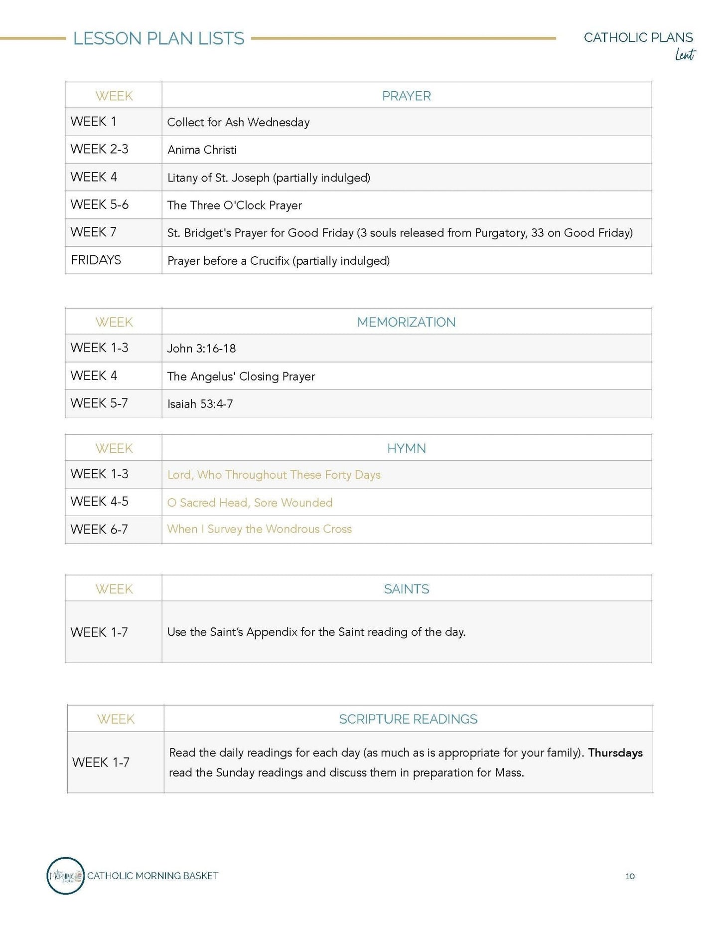 Lent Morning Time Plans - Homeschool Better Together