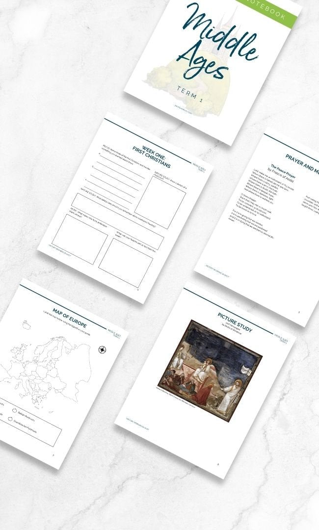 Middle Ages Term 1 Companion Notebook - Homeschool Better Together