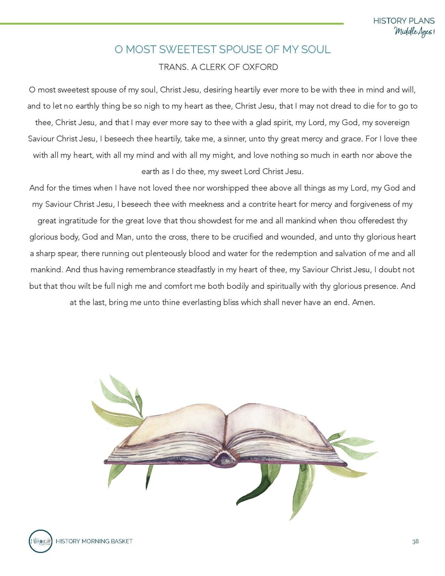 Middle Ages Term 1 Morning Time Plans - Homeschool Better Together