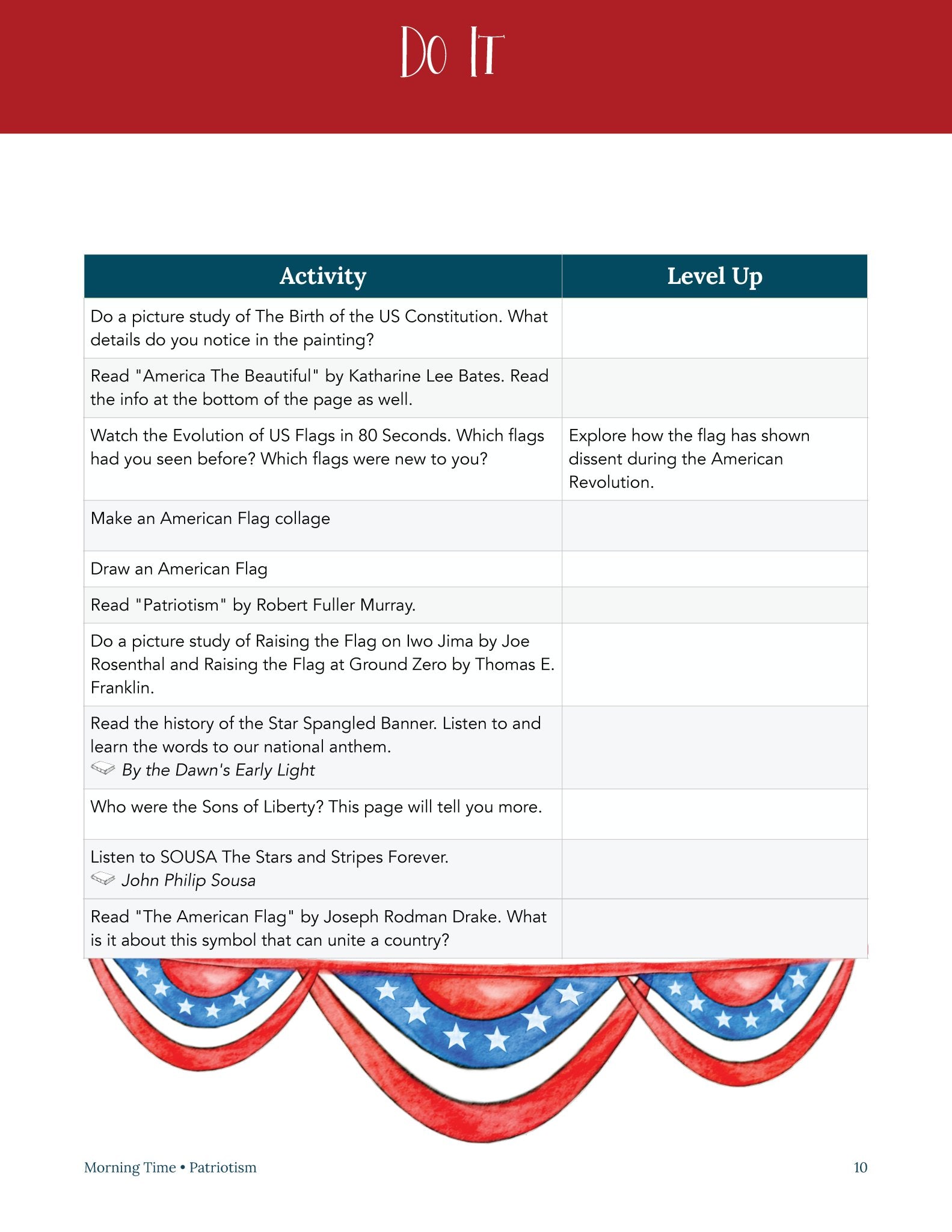 Patriotism Wonder Studies (FAE) - Homeschool Better Together