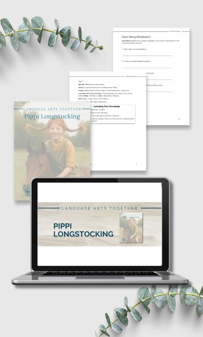 Pippi Longstocking Language Arts Together (FAE) - Homeschool Better Together