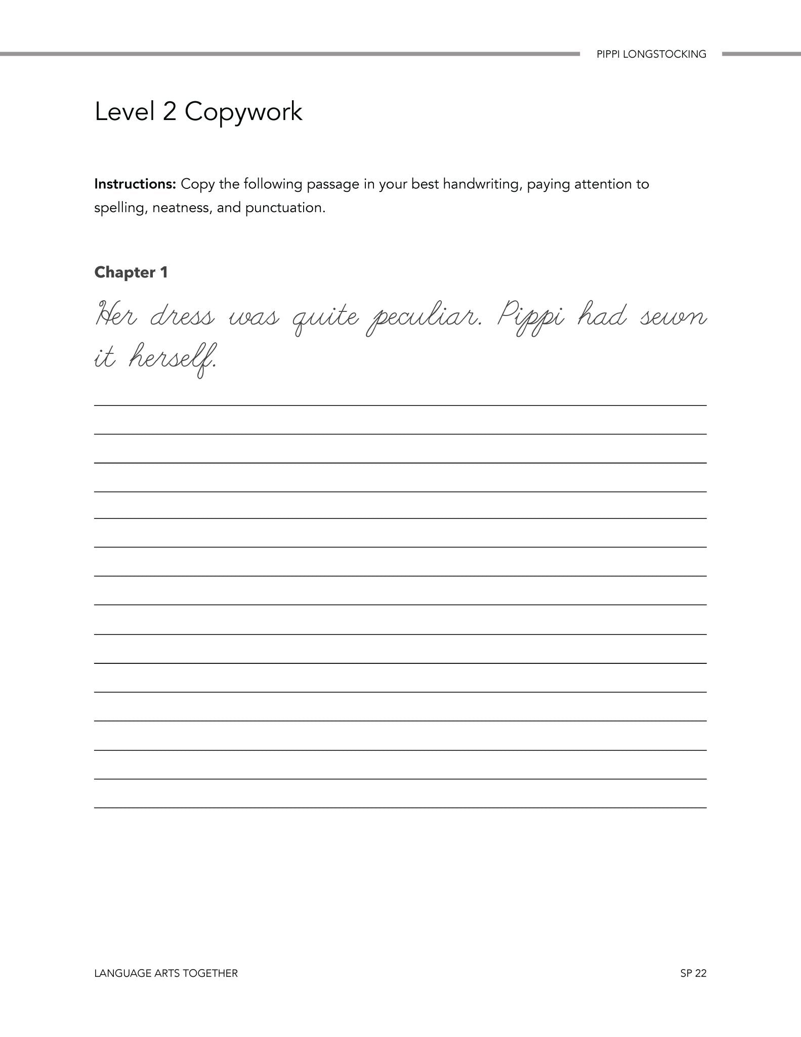 Pippi Longstocking Language Arts Together (FAE) - Homeschool Better Together