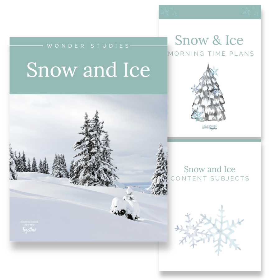Snow and Ice Wonder Studies - Homeschool Better Together