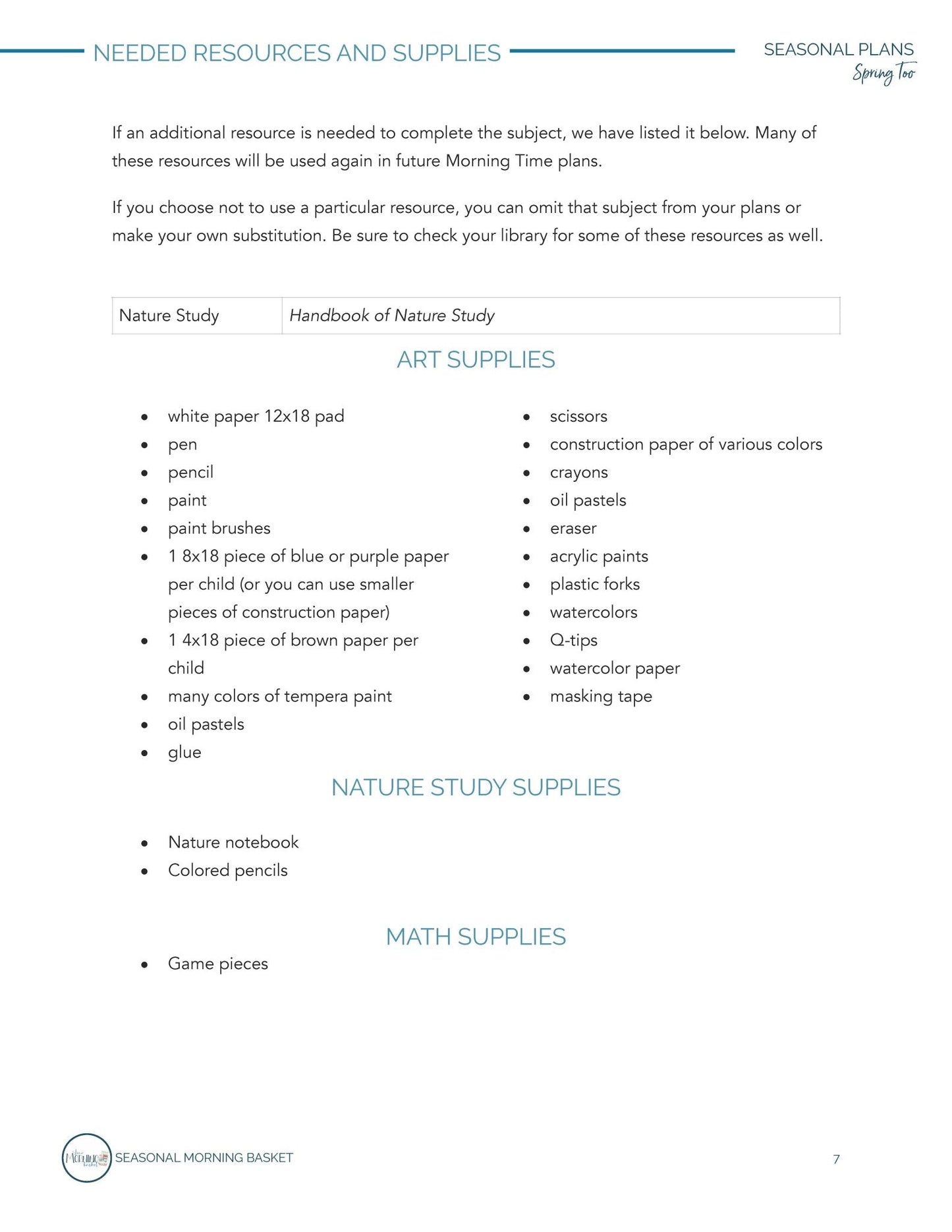 Spring Too Morning Time Plans - Homeschool Better Together