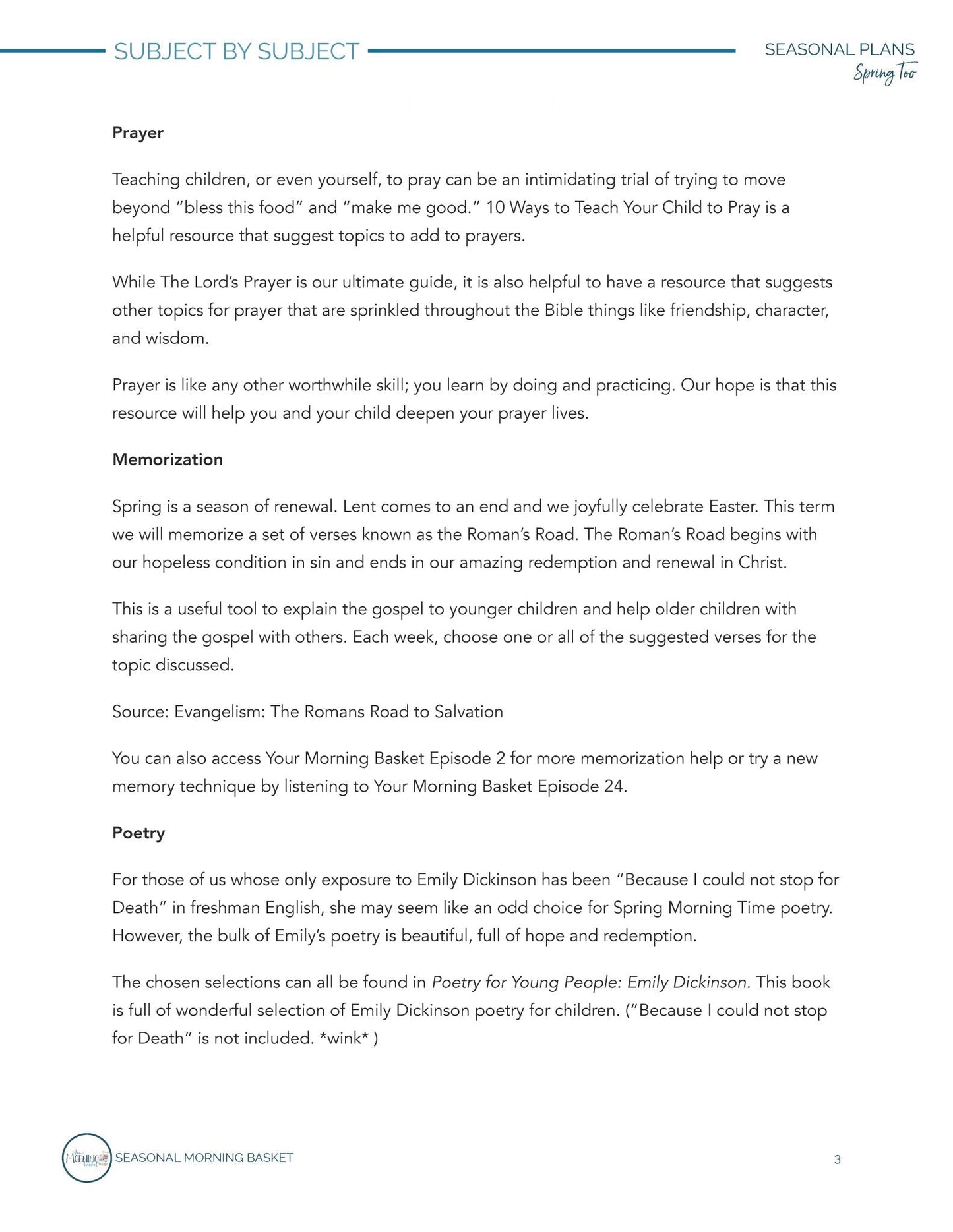 Spring Too Morning Time Plans - Homeschool Better Together