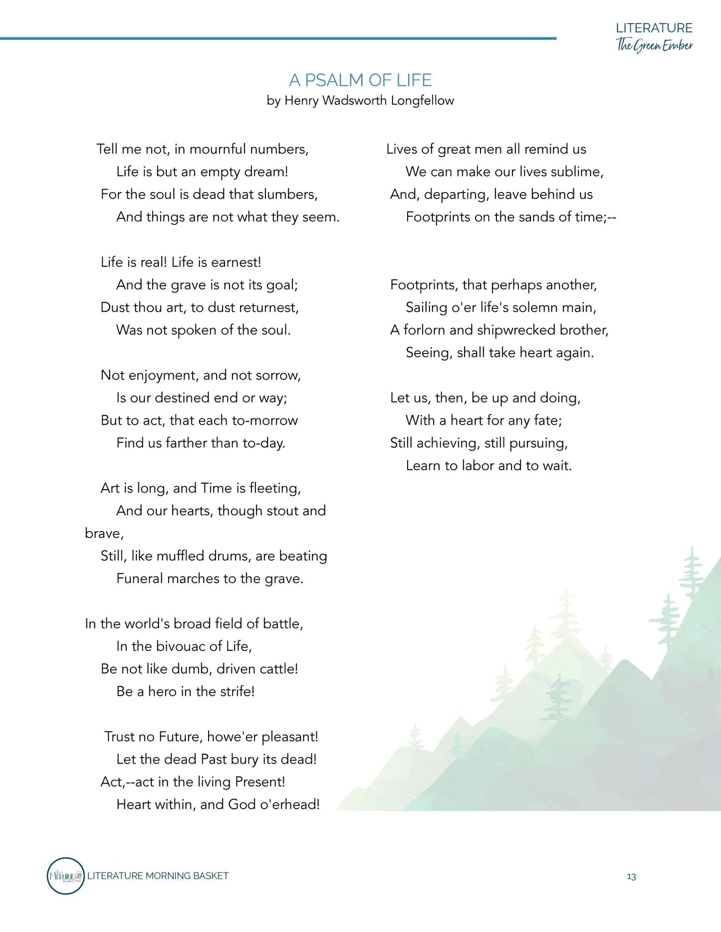 The Green Ember Morning Time Plans - Homeschool Better Together