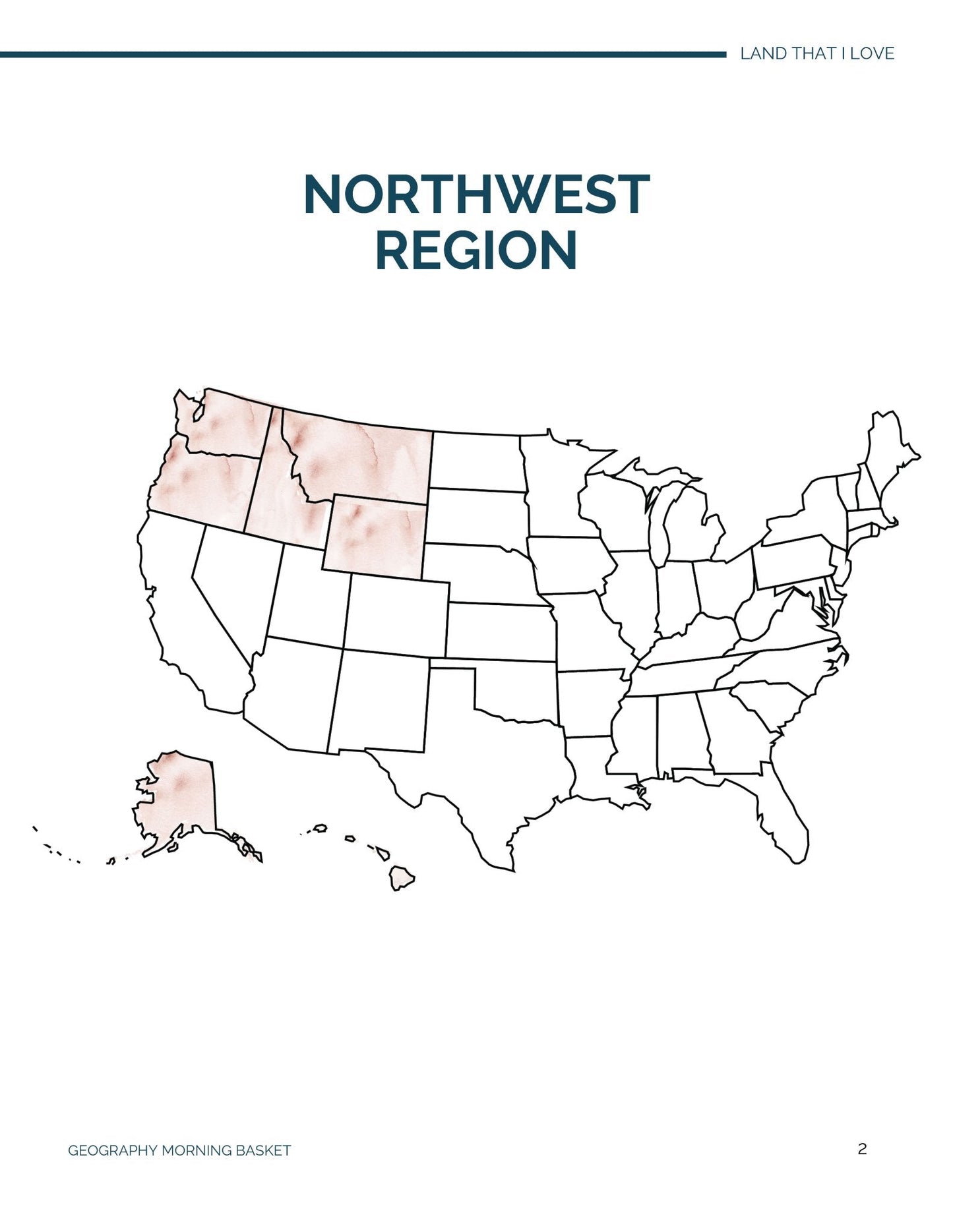 The Northwest - Land That I Love Companion Notebook - Homeschool Better Together