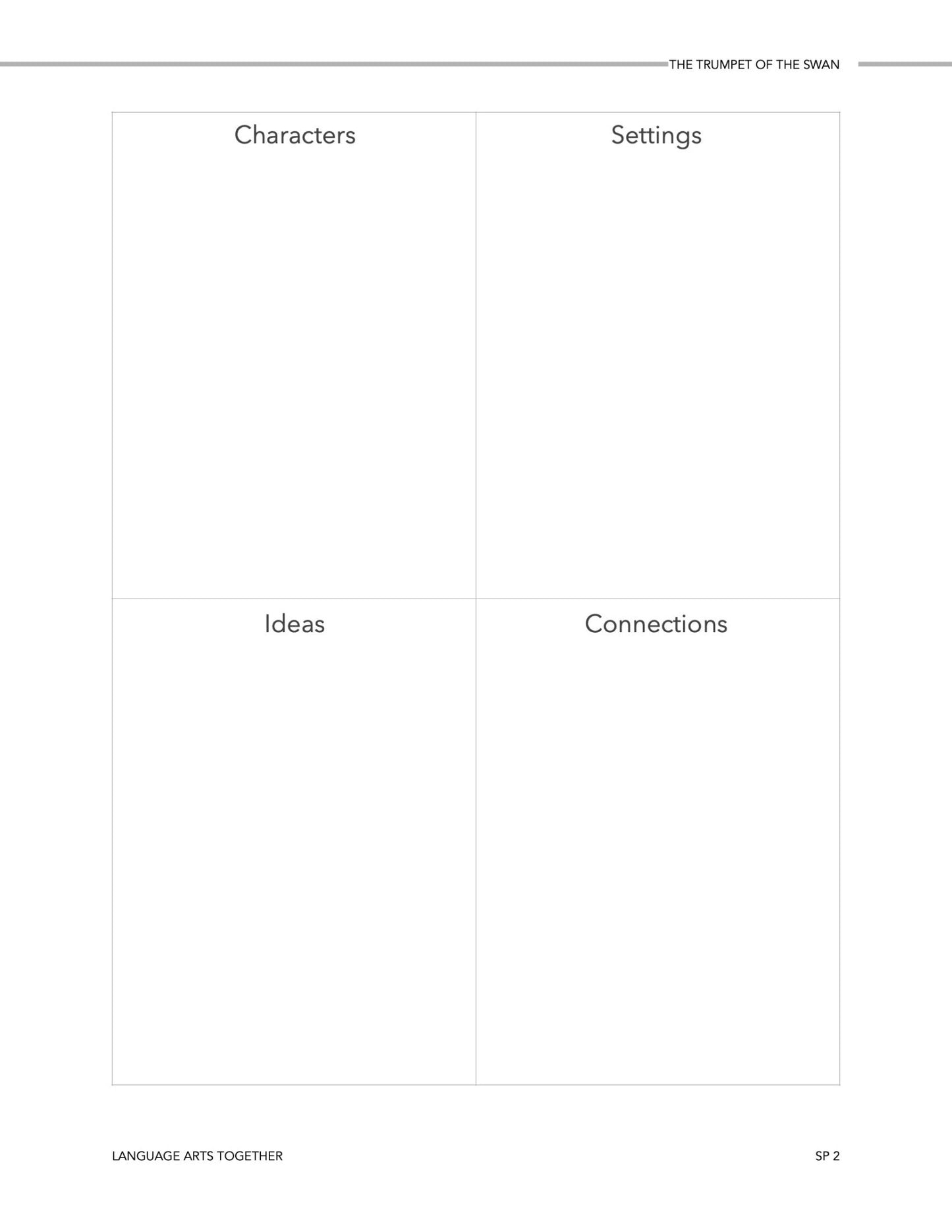 The Trumpet of the Swan Language Arts Together - Homeschool Better Together