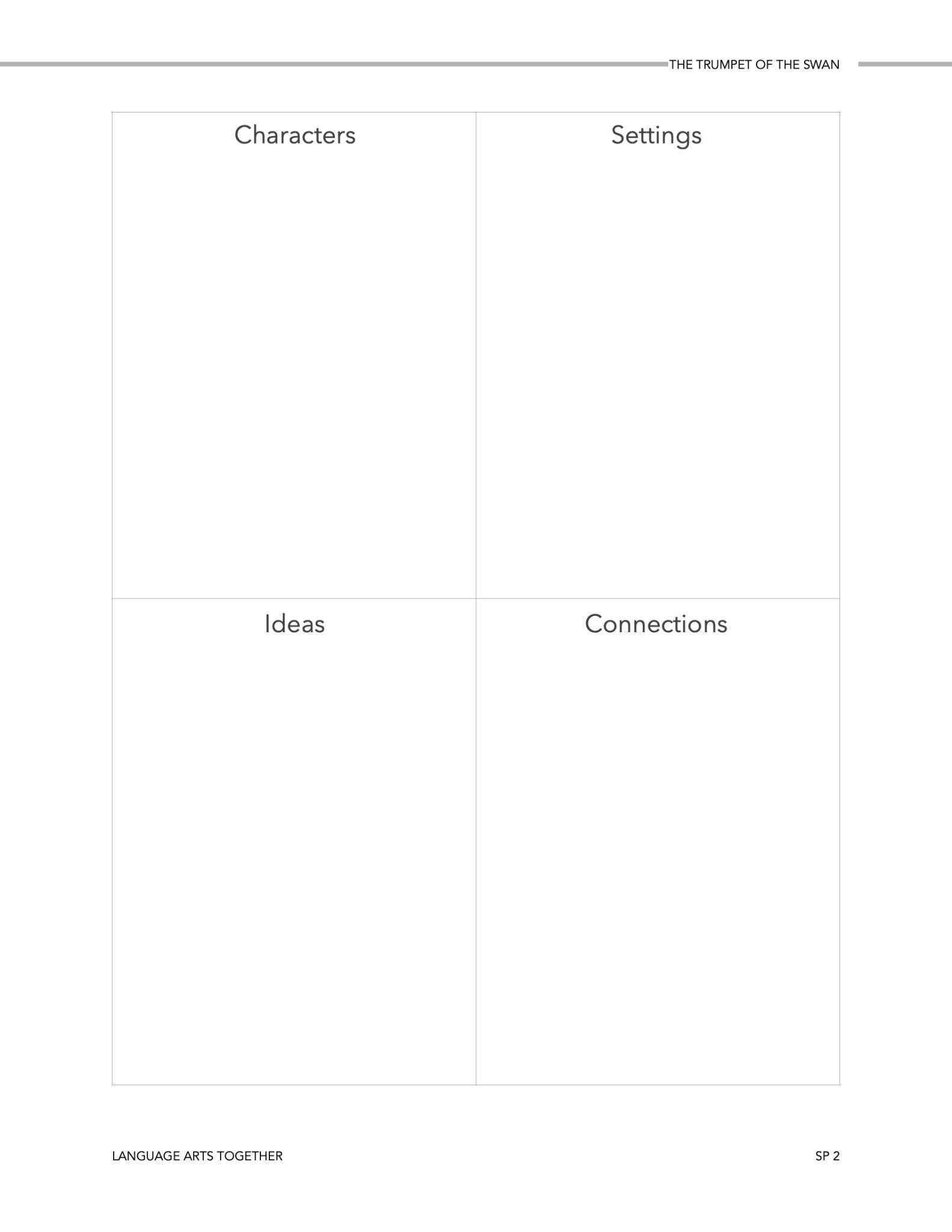 The Trumpet of the Swan Language Arts Together - Homeschool Better Together