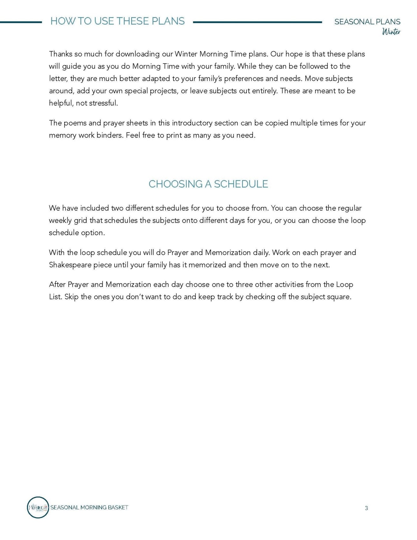 Winter Morning Time Plans - Homeschool Better Together