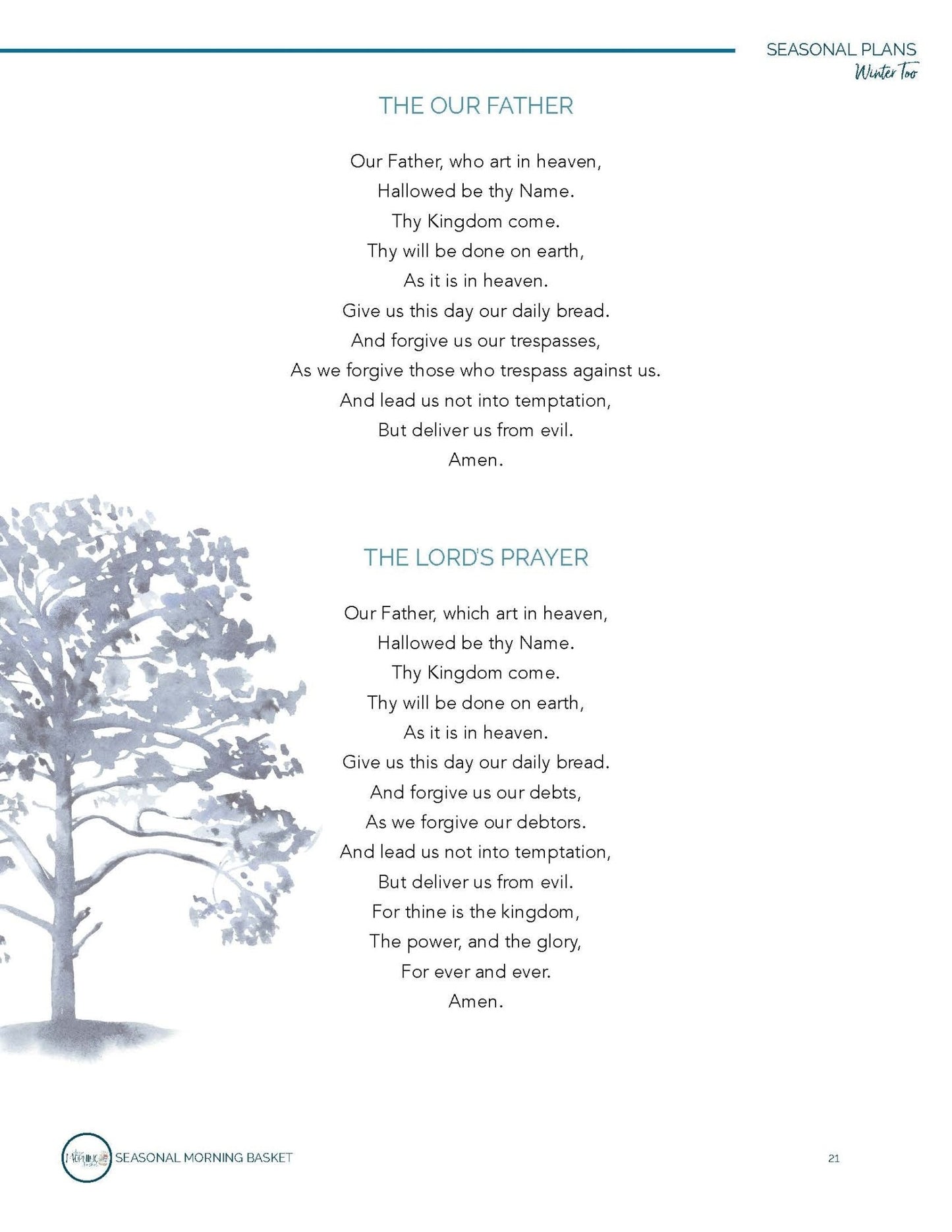 Winter Too Morning Time Plans - Homeschool Better Together