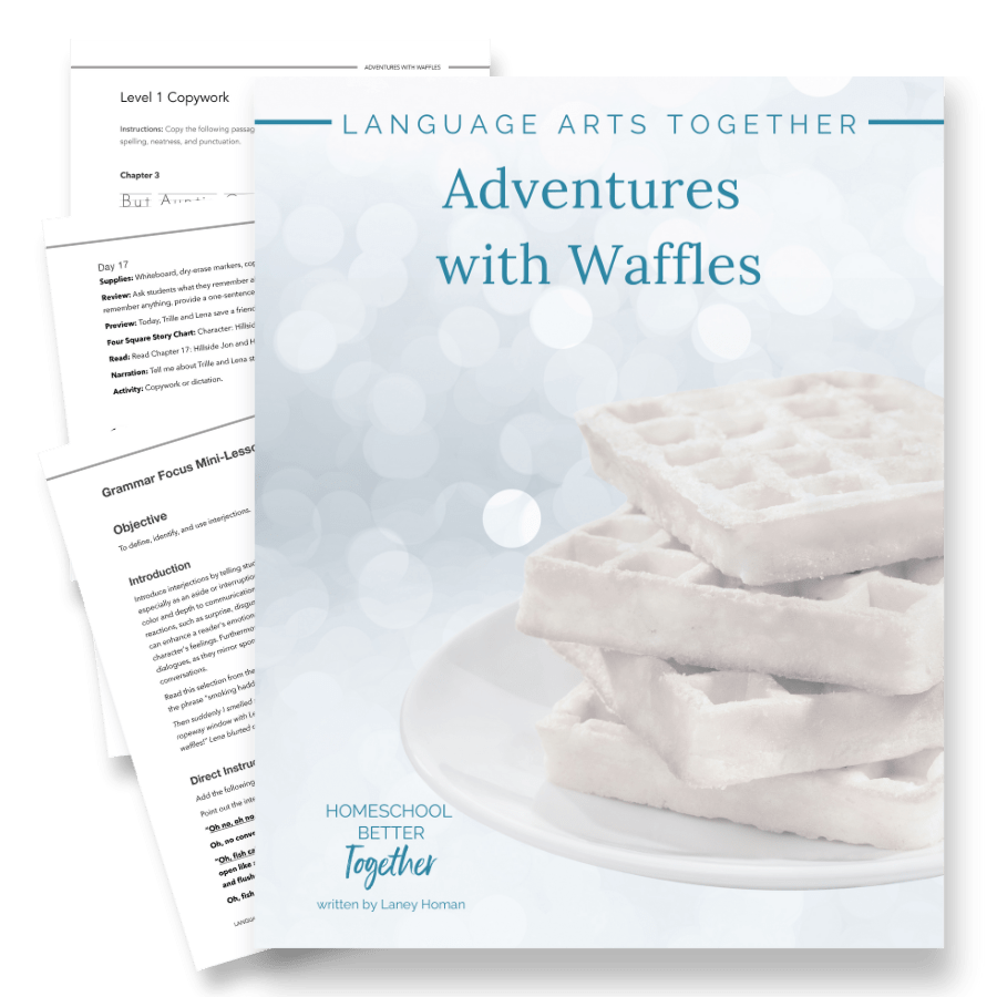 Adventures with Waffles Language Arts Together (FAE) - Homeschool Better Together