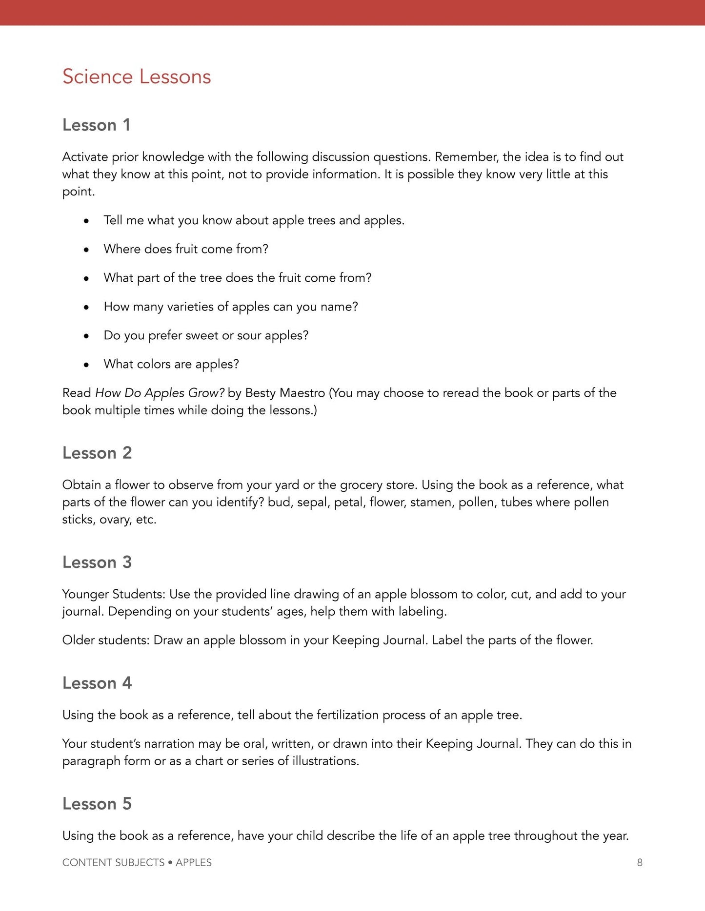 Apples Wonder Studies - Homeschool Better Together