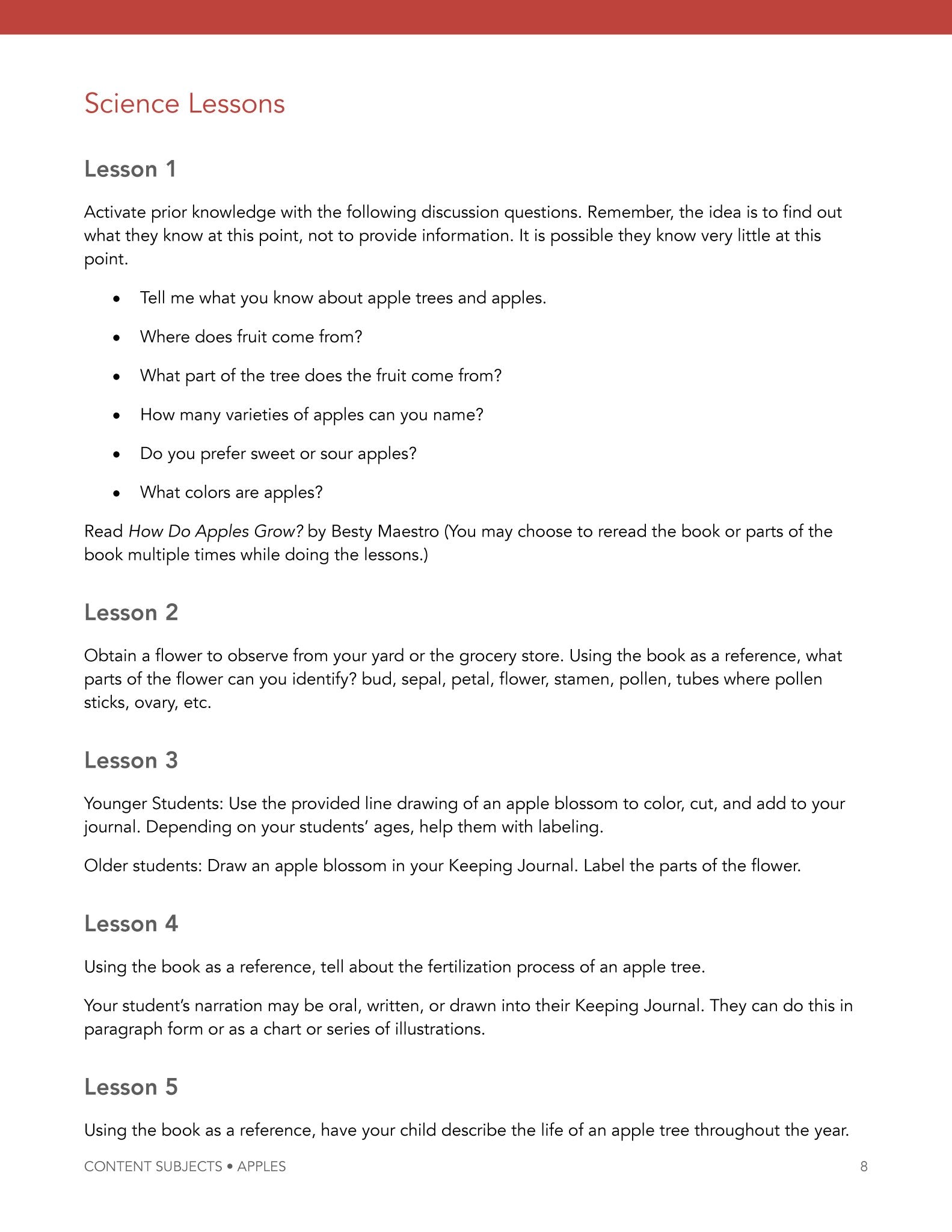 Apples Wonder Studies - Homeschool Better Together