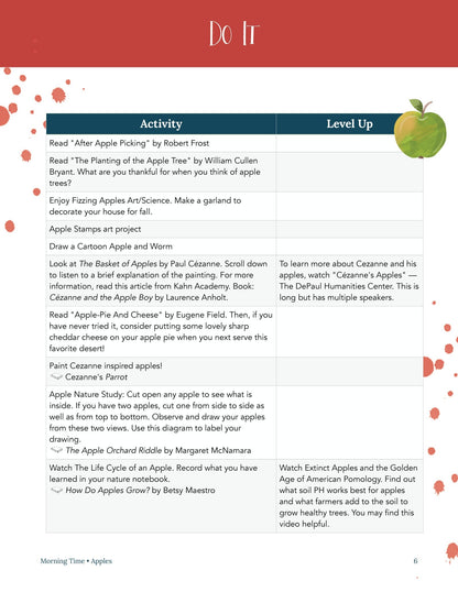 Apples Wonder Studies - Homeschool Better Together