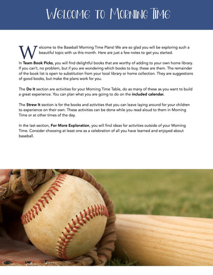 Baseball Wonder Studies - Homeschool Better Together