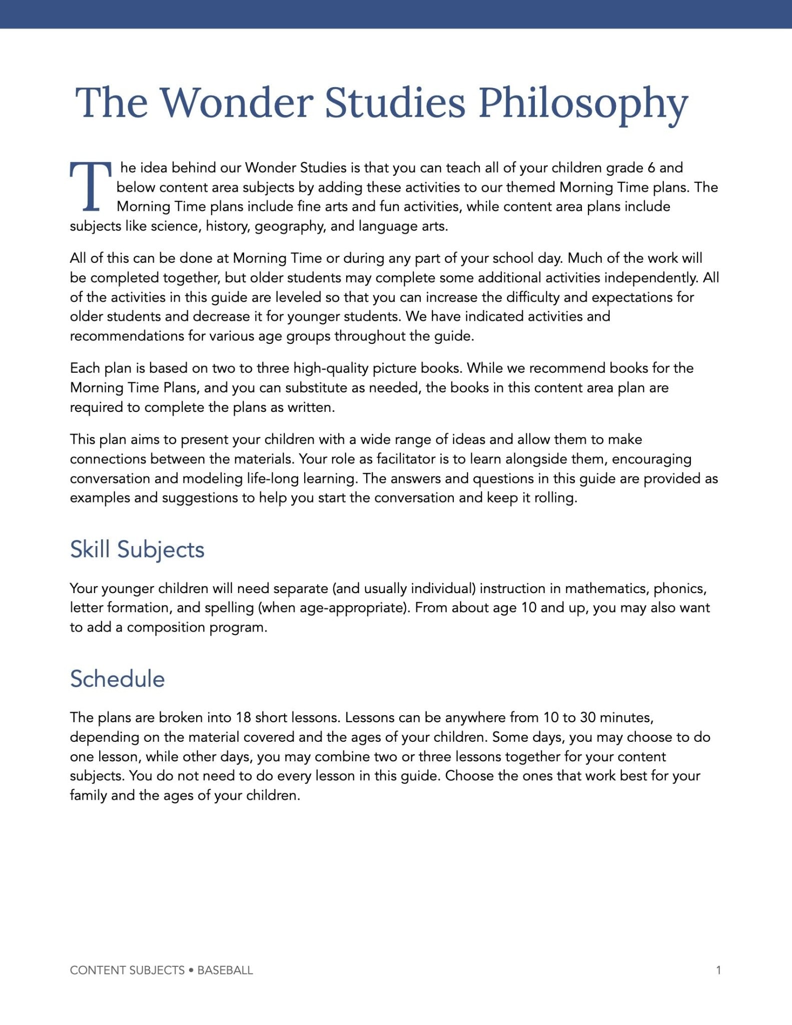 Baseball Wonder Studies - Homeschool Better Together