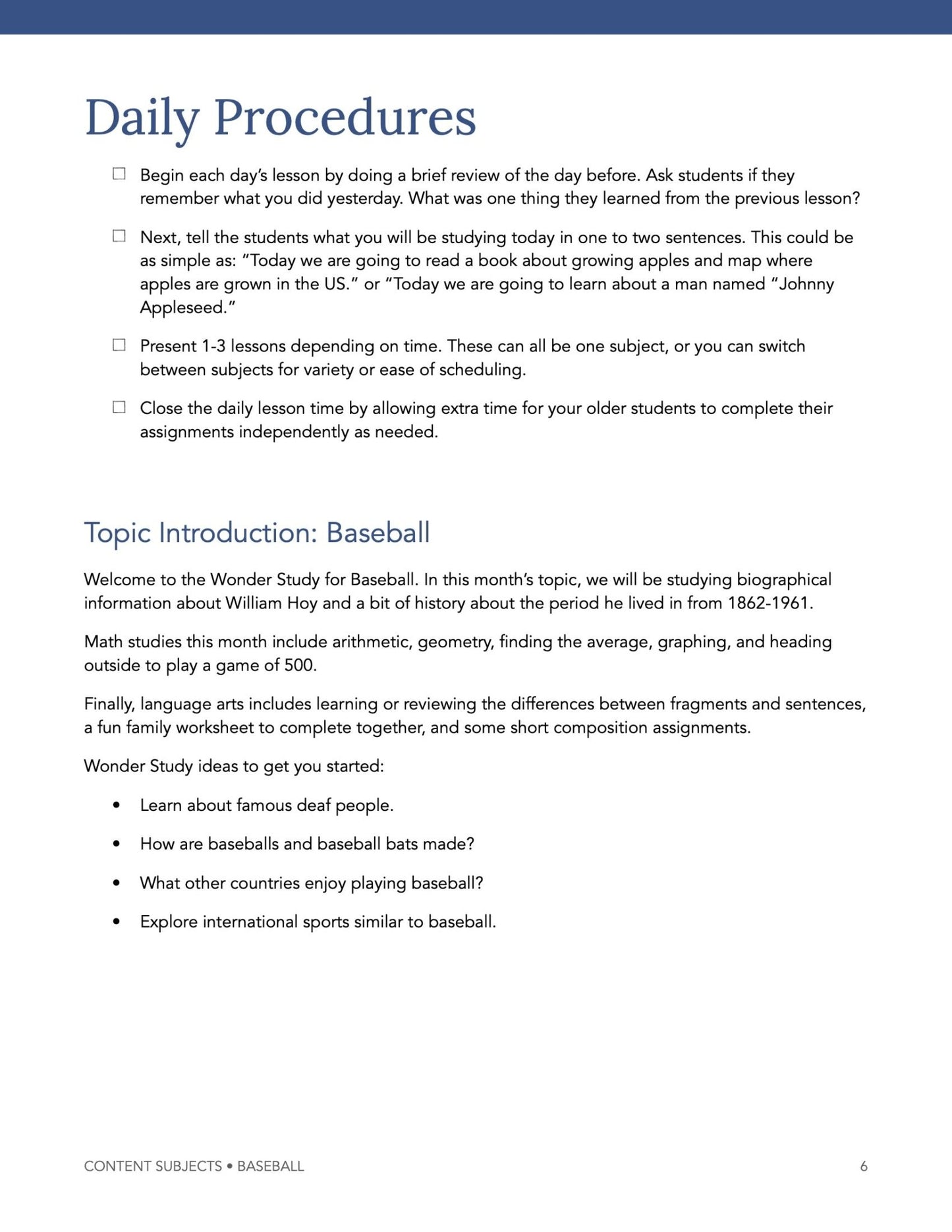 Baseball Wonder Studies - Homeschool Better Together