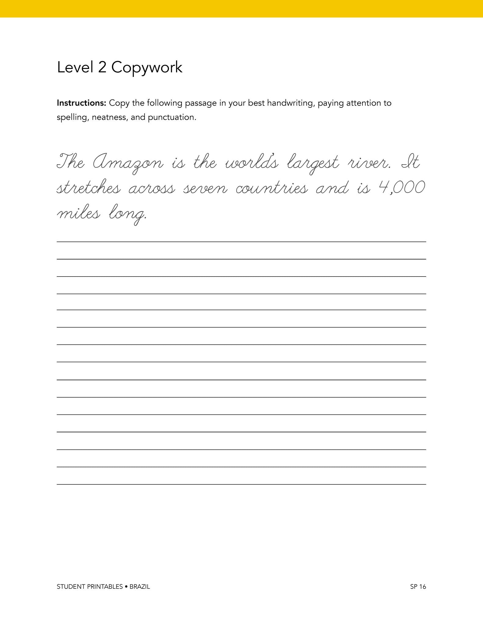 Brazil Wonder Studies - Homeschool Better Together