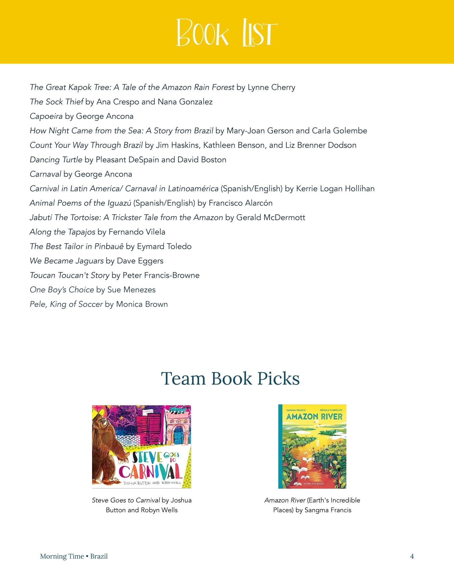 Brazil Wonder Studies - Homeschool Better Together