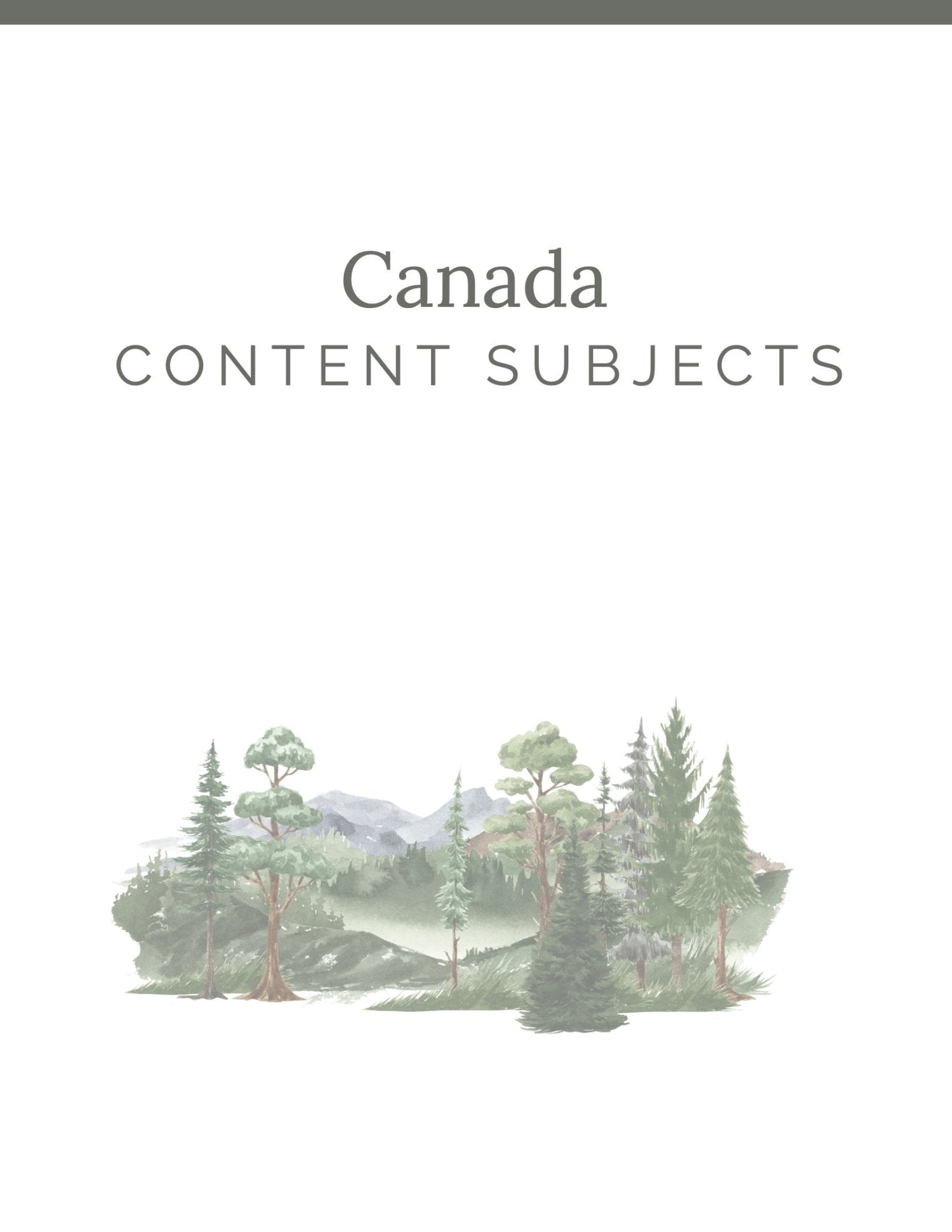 Canada Wonder Studies - Homeschool Better Together