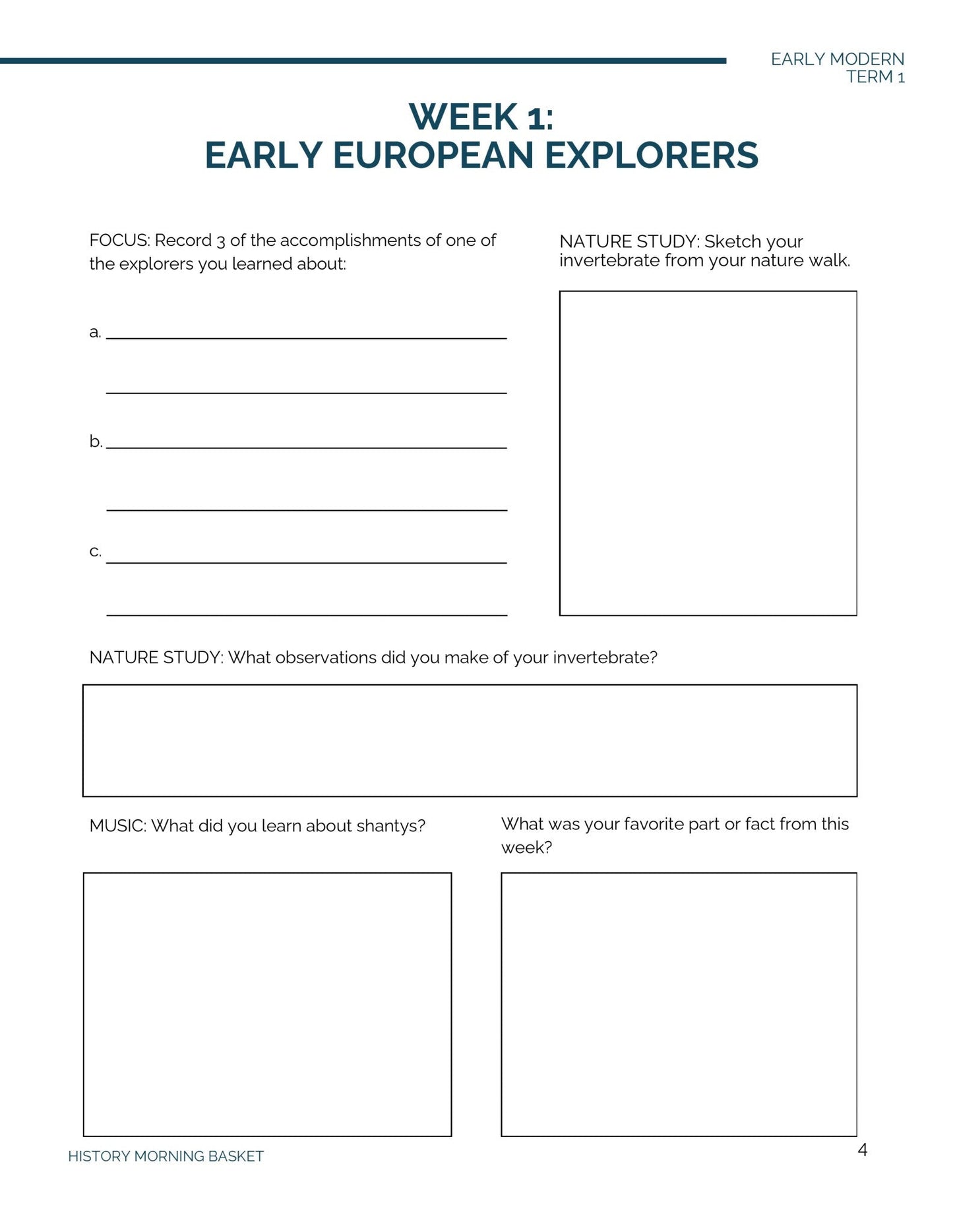 Complete Early Modern Morning Time Plans Bundle - Homeschool Better Together