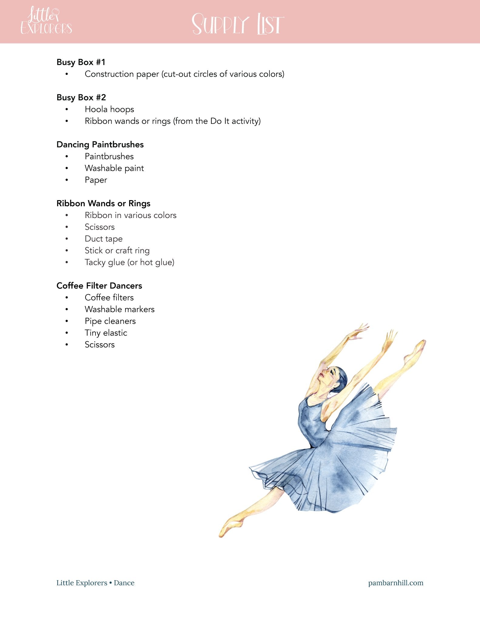 Dance Little Explorers (FAE) - Homeschool Better Together