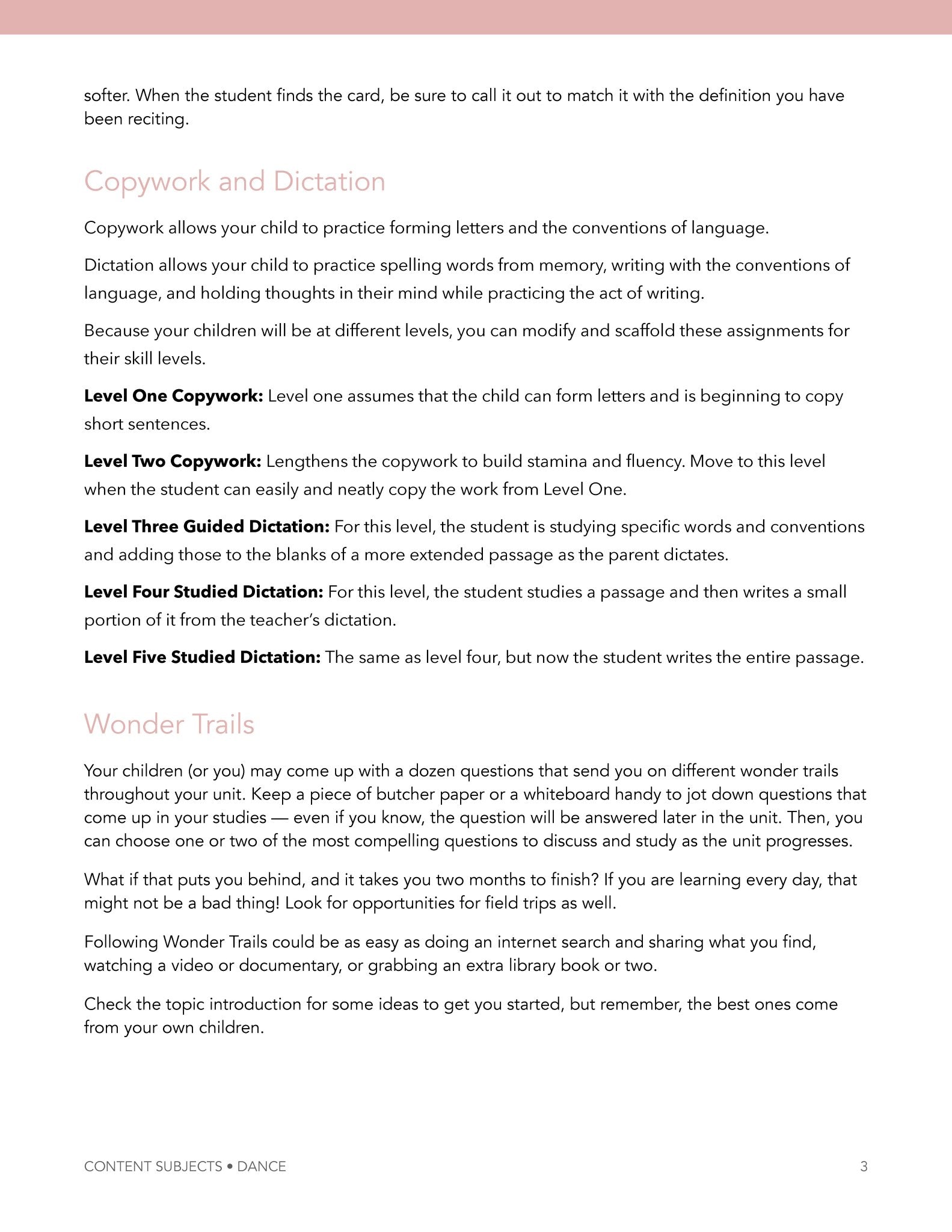 Dance Wonder Studies - Homeschool Better Together