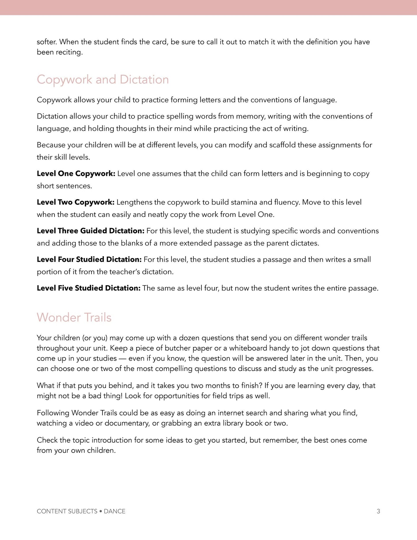 Dance Wonder Studies (FAE) - Homeschool Better Together