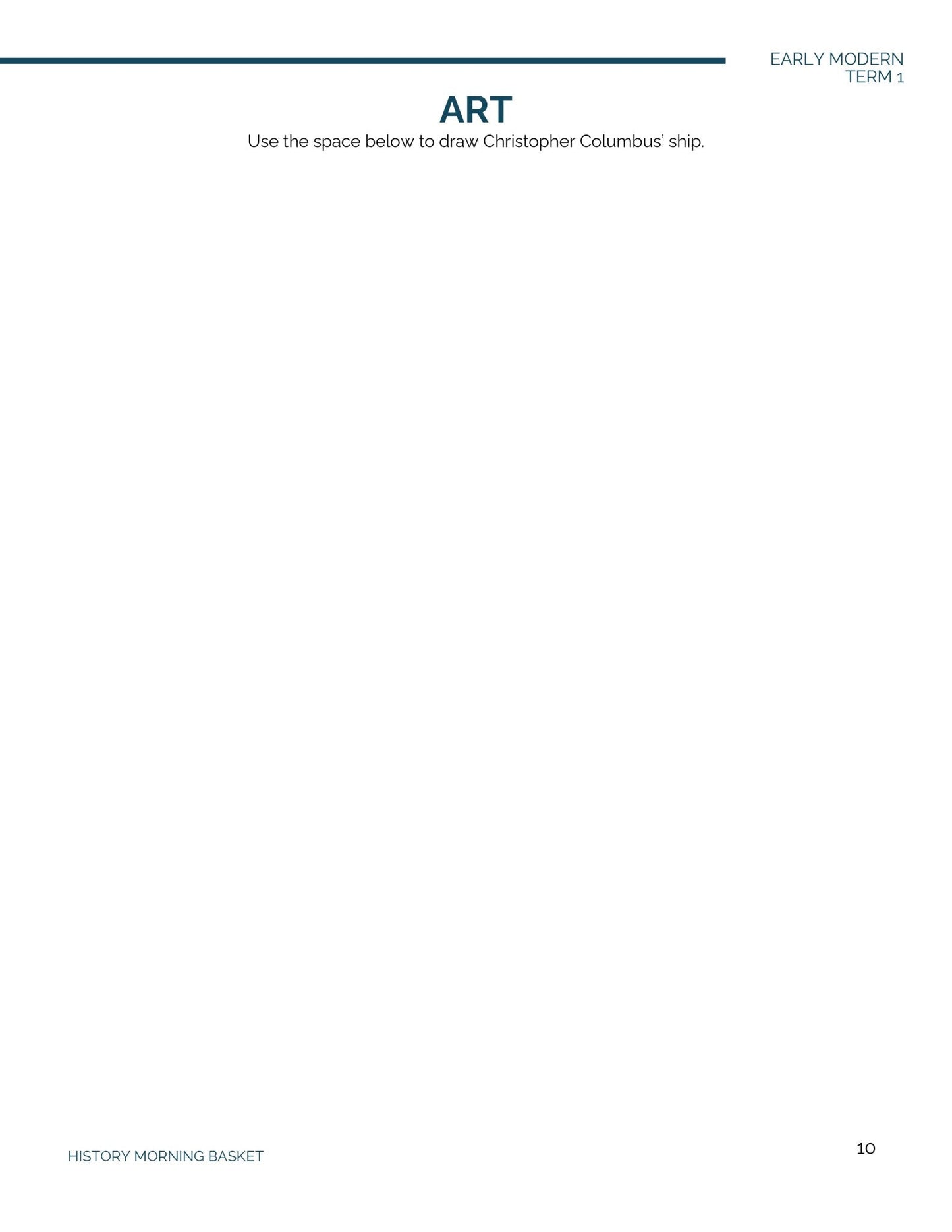 Early Modern Term 1 Companion Notebook - Homeschool Better Together