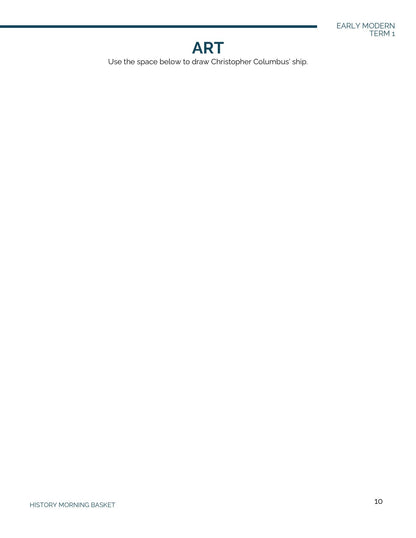 Early Modern Term 1 Companion Notebook - Homeschool Better Together