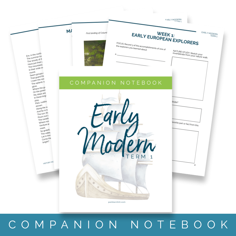 Early Modern Term 1 Companion Notebook - Homeschool Better Together