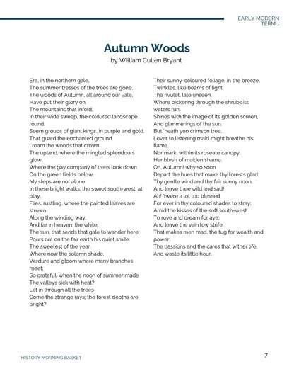 Early Modern Term 1 Companion Notebook - Homeschool Better Together